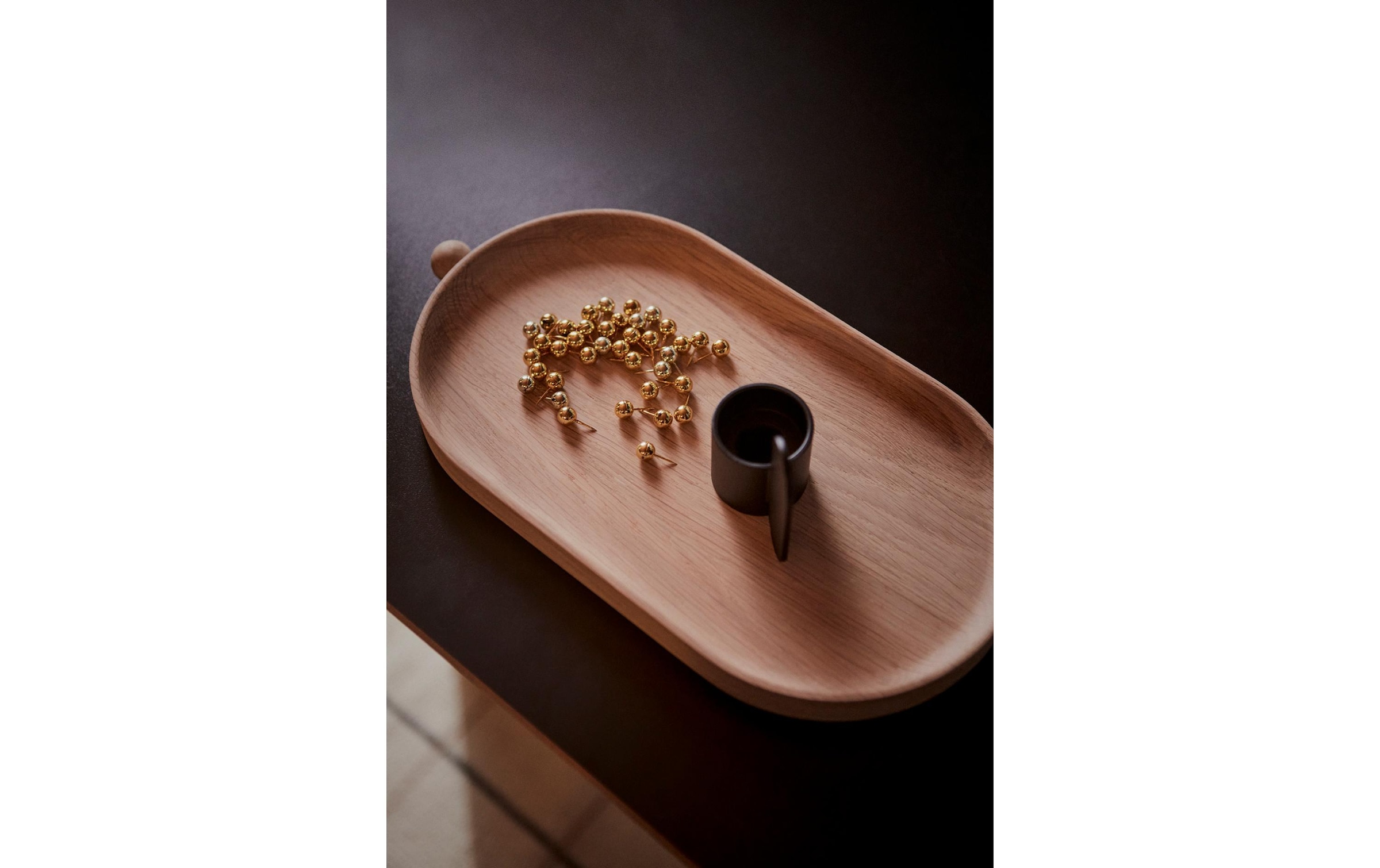 OYOY Tablett »Inka Wood 34 x 18 cm«, Holzart: Eiche (Ukraine)