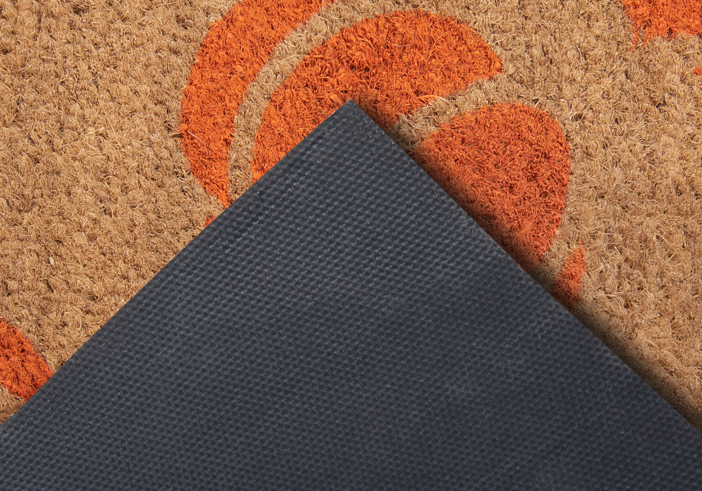 HANSE Home Fussmatte »Mix Mats Kokos Pumpkins, Türmatte«, rechteckig, 15 mm Höhe, Kokos, Schmutzfangmatte, Outdoor, Rutschfest, Innen, Kokosmatte, Flur