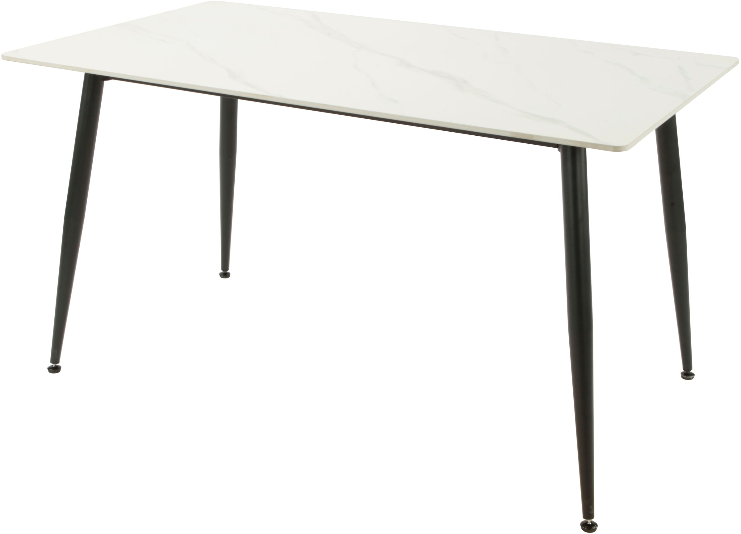 Home affaire Essgruppe »ALIZIA«, (Set, 5 tlg.), Tisch gesinterter Stein 140 cm, Flachgewebe, Belastbarkeit 120 KG