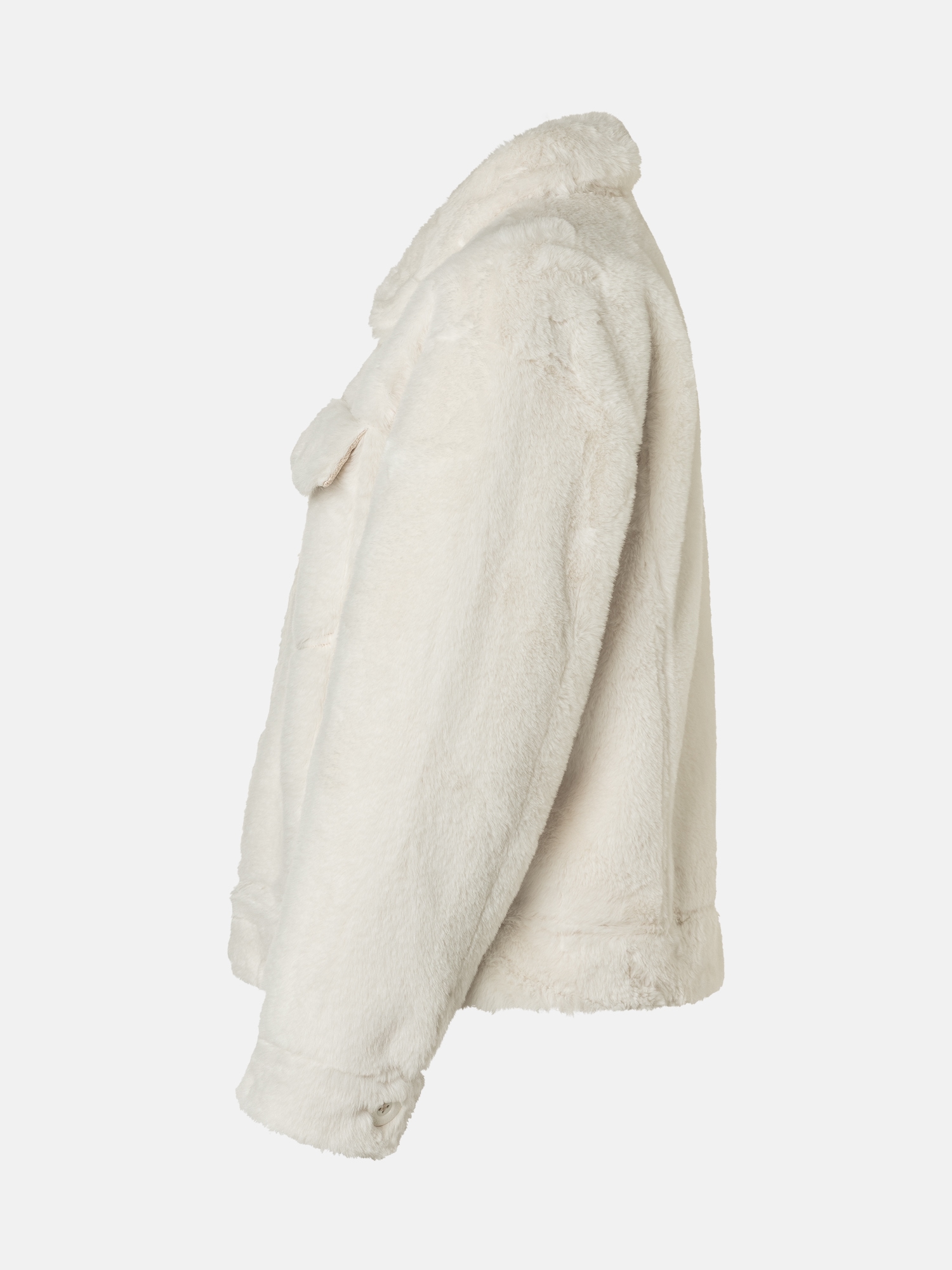 Lieblingsstück Plüschjacke »MaliL«, mit aufgesetzten Taschen