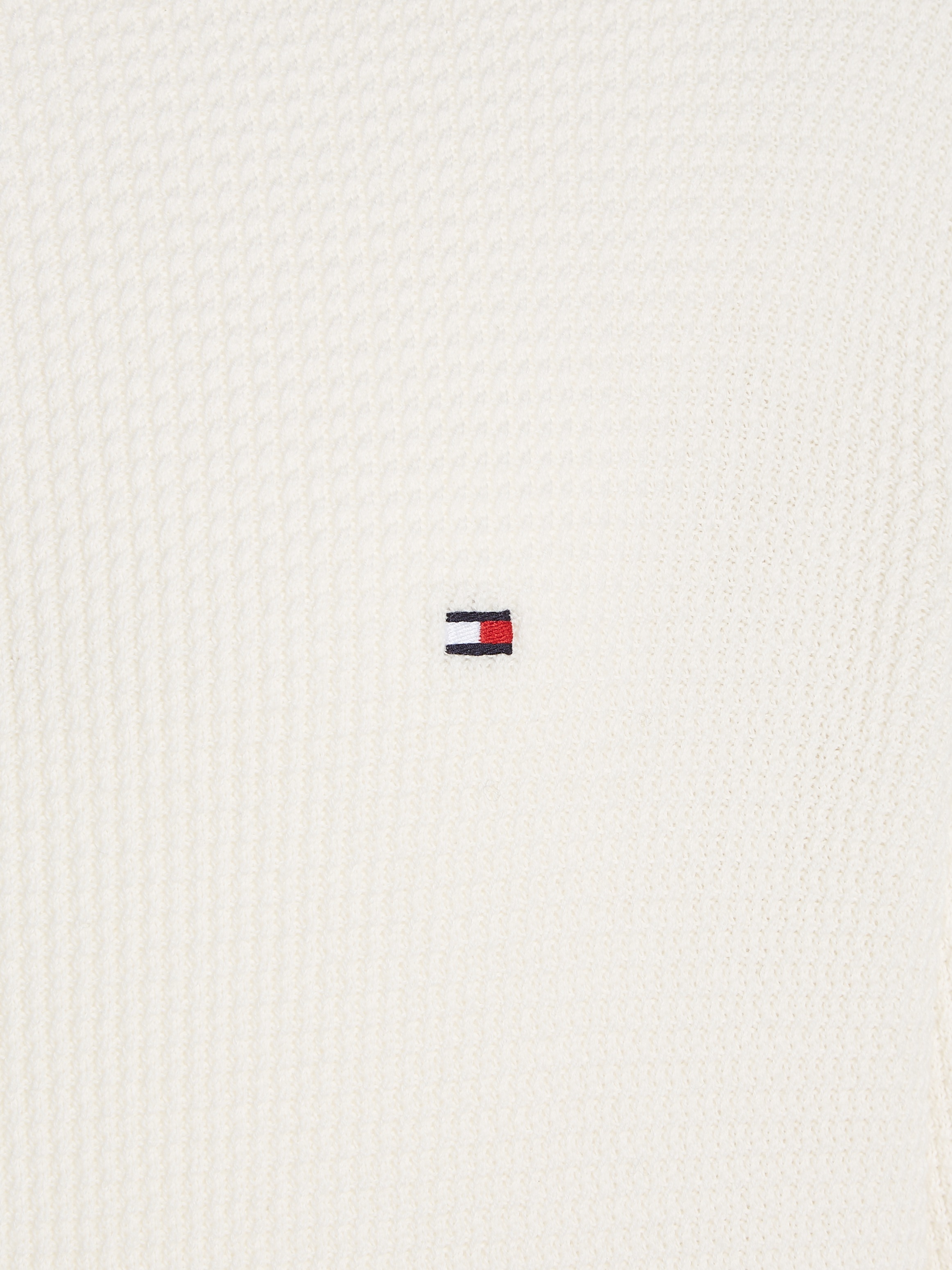 Tommy Hilfiger Strickpullover »REFINED STRUCTURE ZIP MOCK«