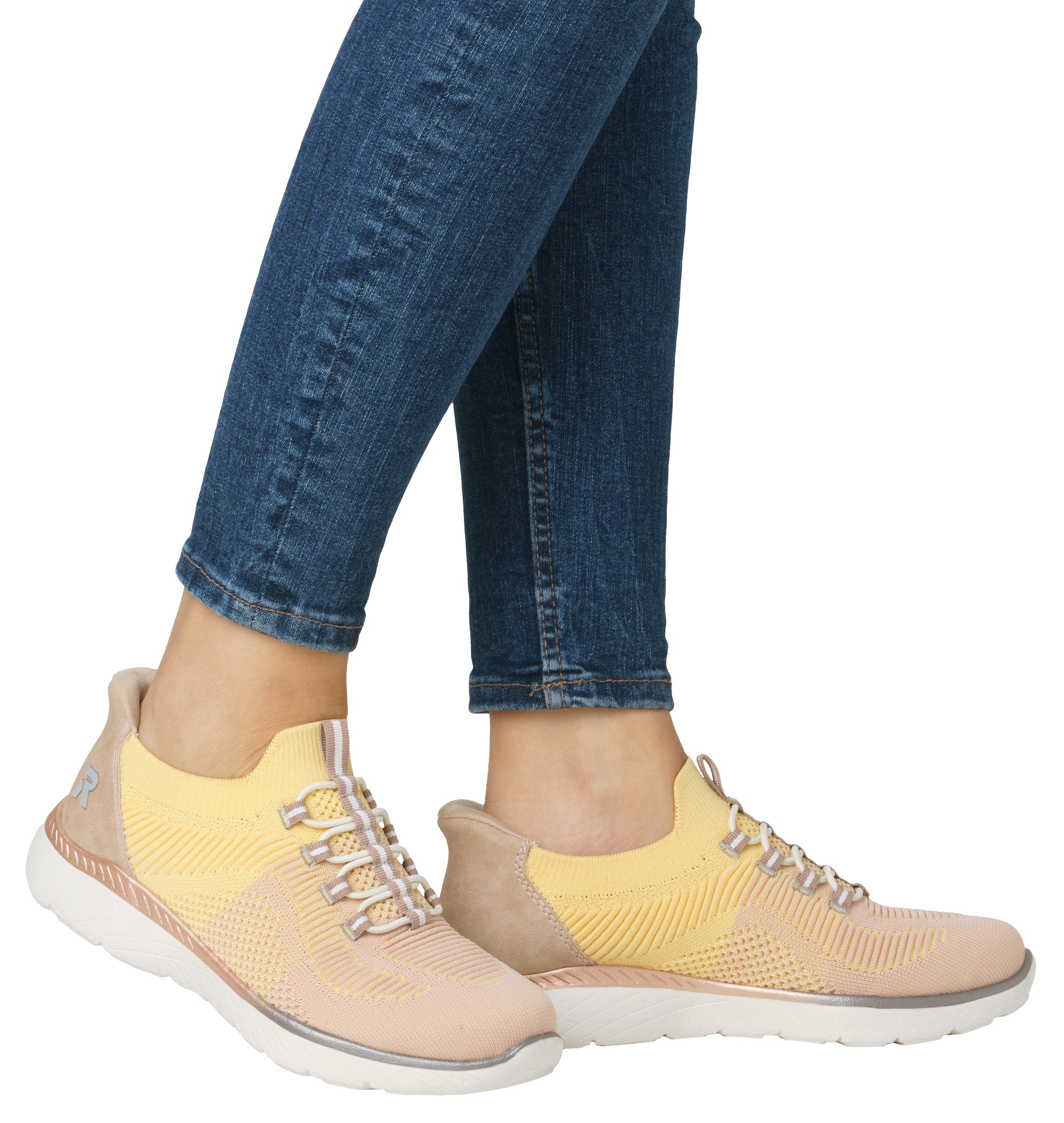 RIEKER Sport Slip-On Sneaker »Ready2GO«  , Halbschuh, Freizeitschuh, Slipper mit MemoSoft-Innensohle
