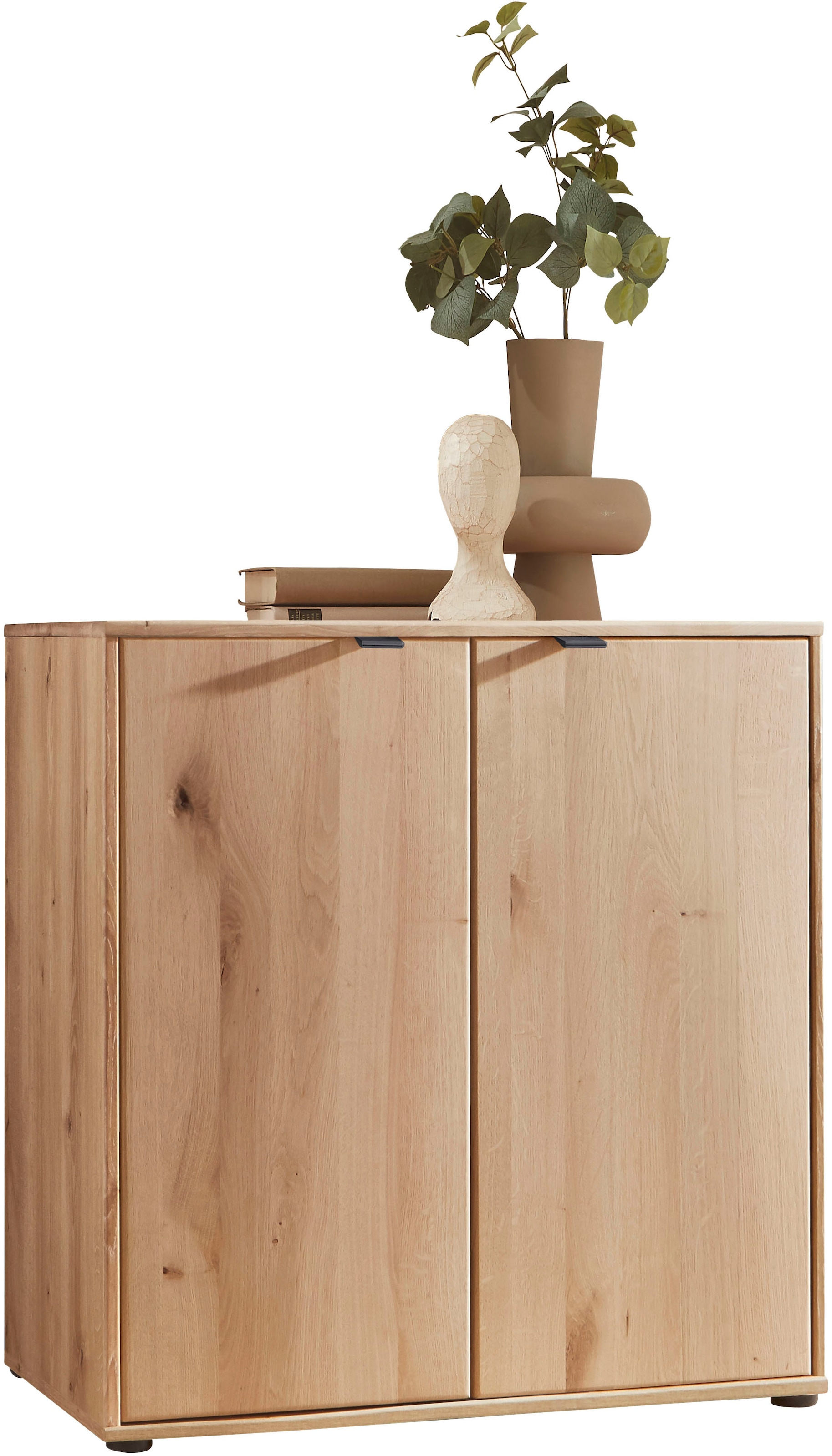 Image of WIEMANN Kommode "Cardiff Sideboard, Wäscheschrank, teilmassiv Bianco-Eiche, 80 cm" Kommode 80x86x43 cm, braun, mit Dämpfung, MADE IN GERMANY, verschiedenen Ausführungen, inklusive Einlegeboden