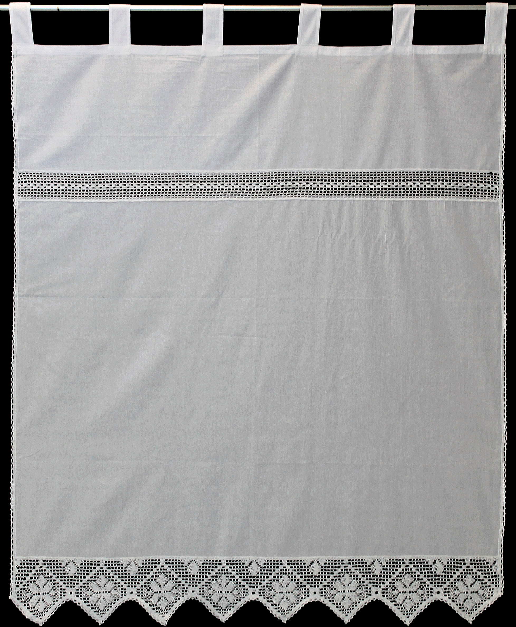 Image of HOSSNER - ART OF HOME DECO Gardine »Bärental«, (1 St.), maschinell gefertigte Häkelspitze bei Ackermann Versand Schweiz