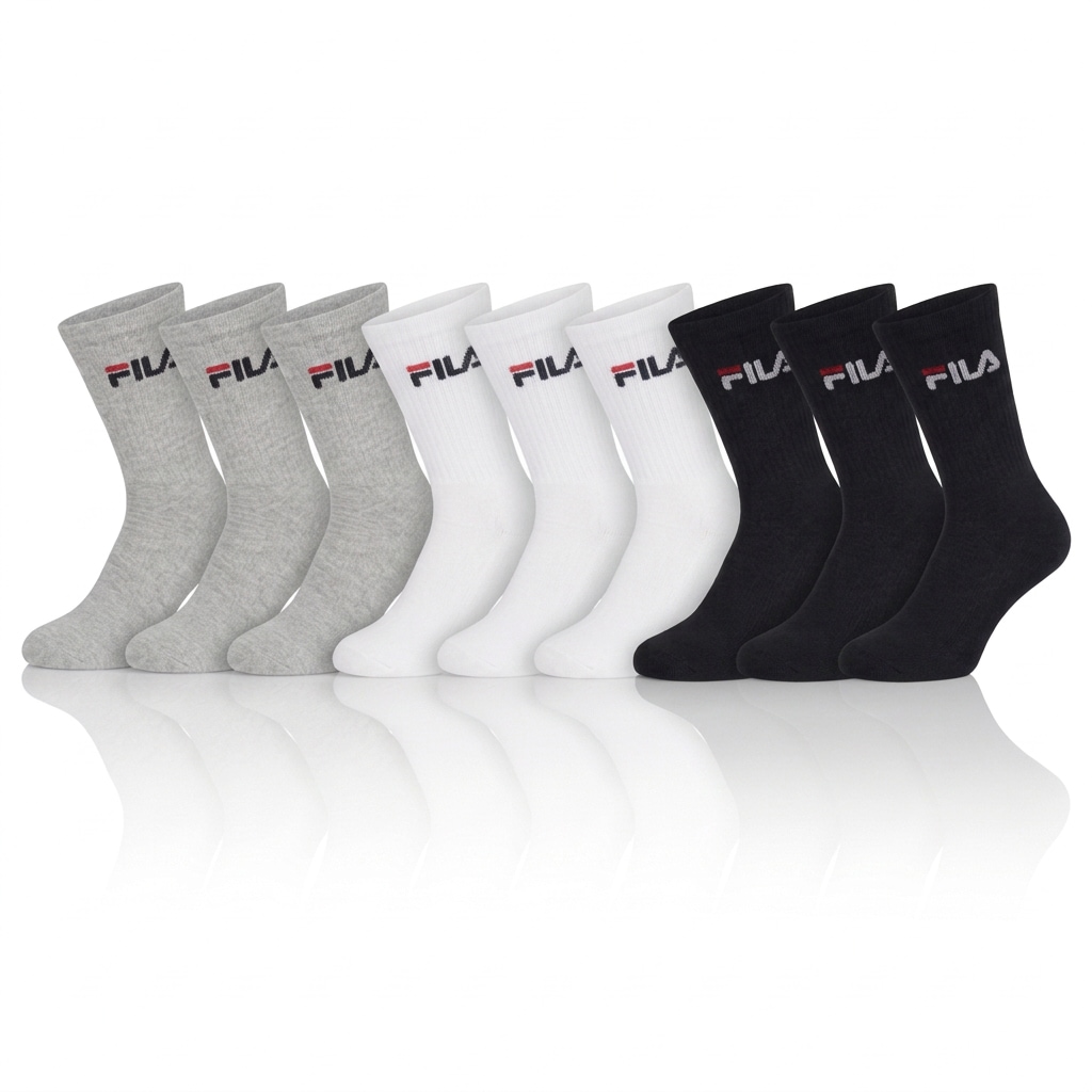 Image of Fila Sportsocken "UNISEX CREW TENNIS FULL TERRY SOCKS" 9 Paar