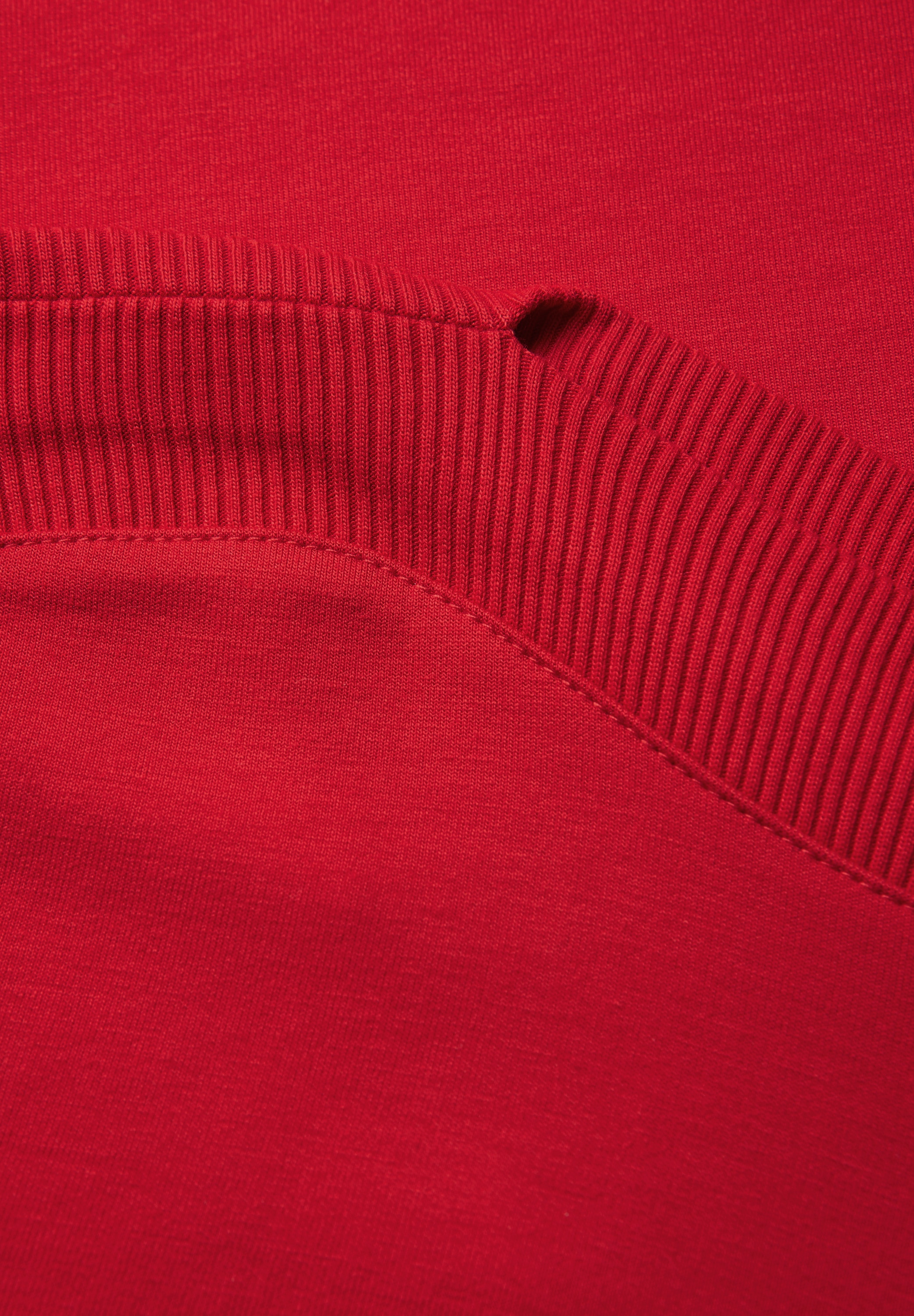 STREET ONE 3/4-Arm-Shirt, Strick-Shirt mit U-Boot-Ausschnitt