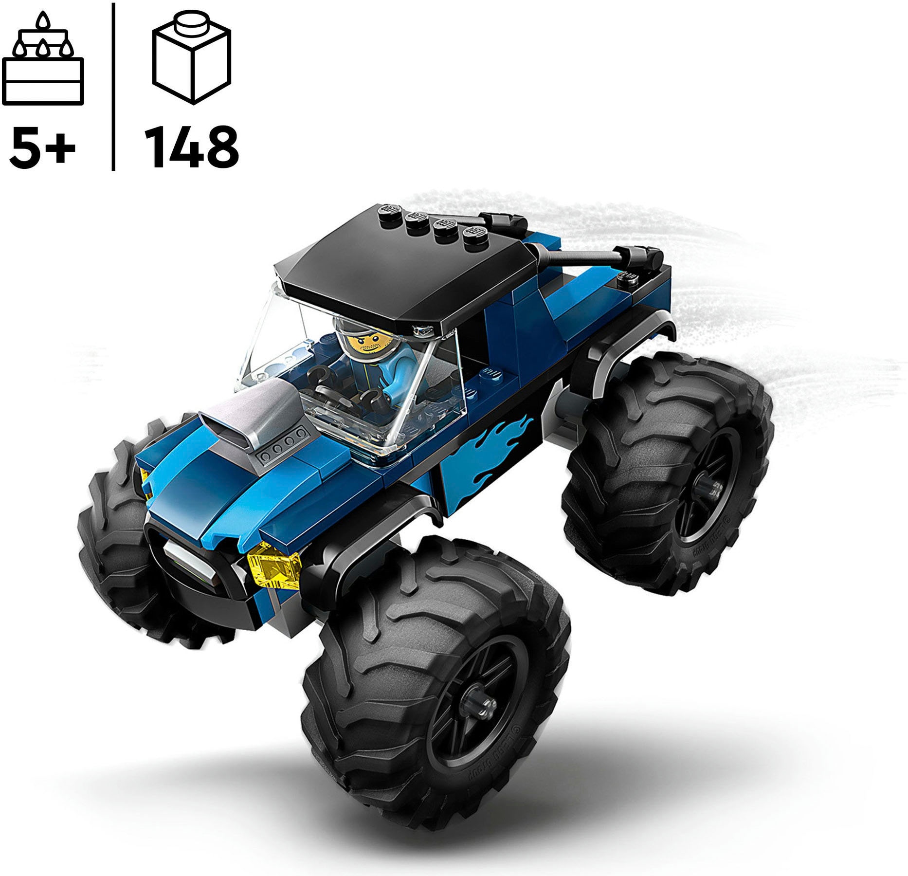 LEGO® Pions de construction »Blauer Monstertruck (60402), LEGO City« Made in Europe