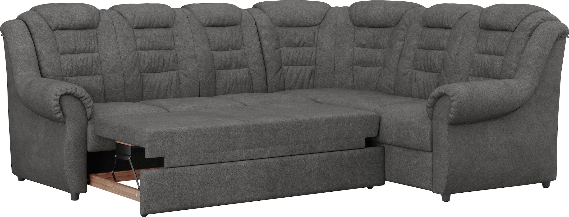 Home affaire Ecksofa »Boston L-Form«, mit hoher Rückenlehne, wahlweise mit Bettfunktion & Stauraum