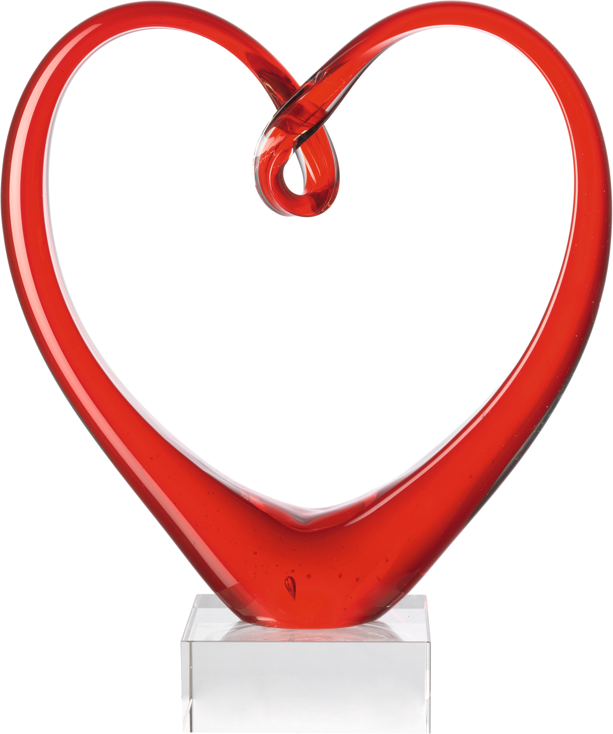 Image of LEONARDO Dekofigur "Herzskulptur HEART 24 cm rot"