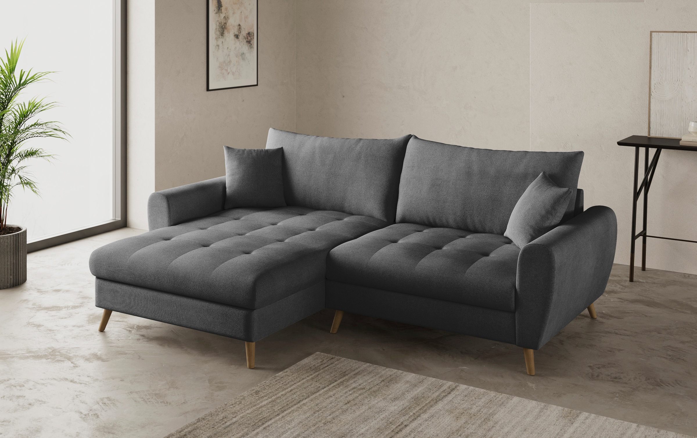 Mr. Couch Ecksofa »Blackburn II, L-Form«, Mit Kaltschaumpolsterung bis 140 kg belastbar