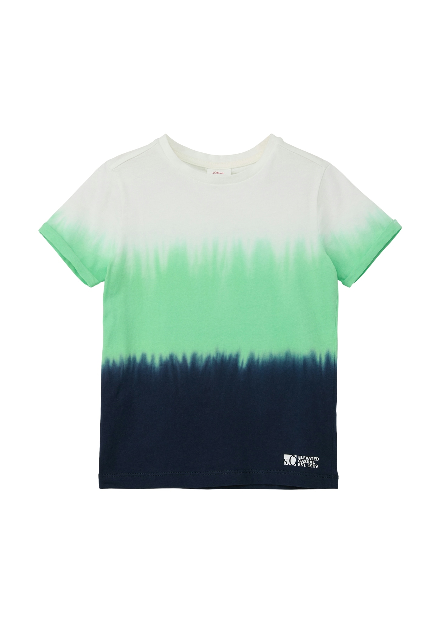 s.Oliver Junior T-Shirt, mit Batik-Farb-Verlauf