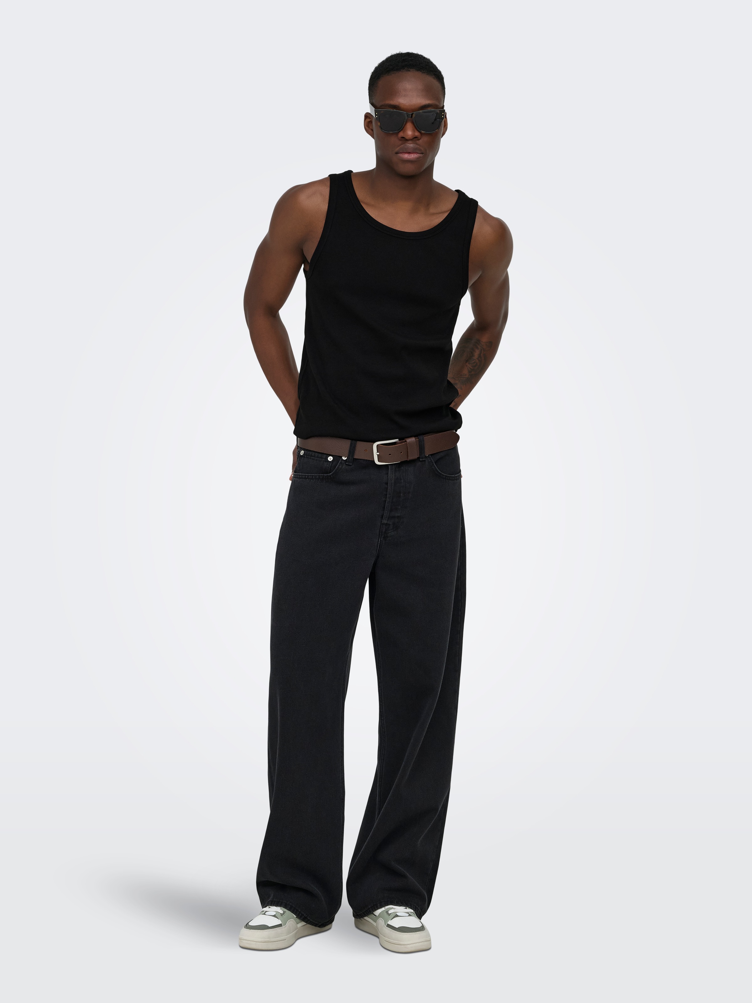 ONLY & SONS Rundhalsshirt »ONSTANNER REG SL TANK TOP NOOS«