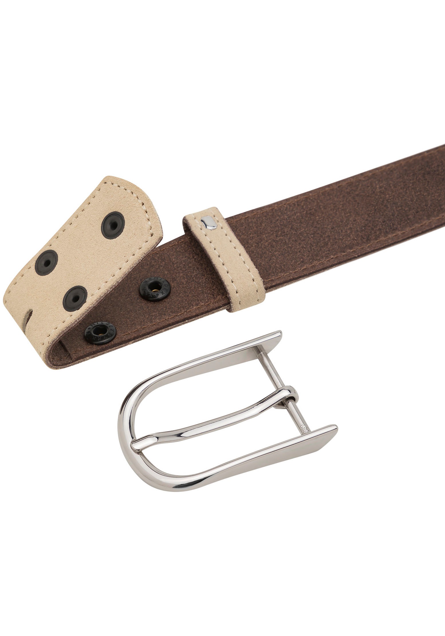 Rettungsring Gürtel Ledergürtel mit austauschbarer Schliesse »Filigran Silber«