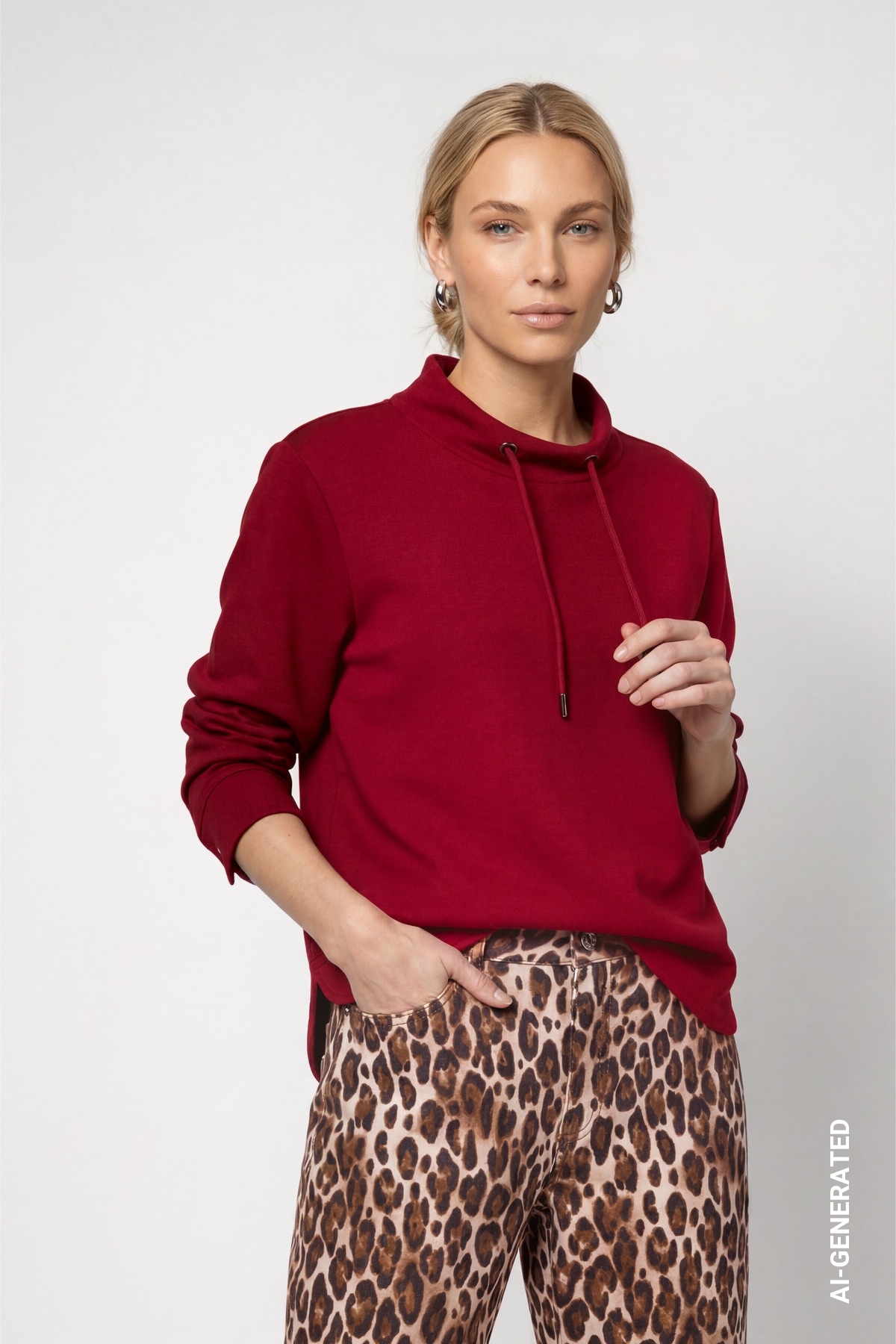 Image of Monari Sweatshirt "Sweatshirt Basic Sweat", Regular fit mit Stehkragen
