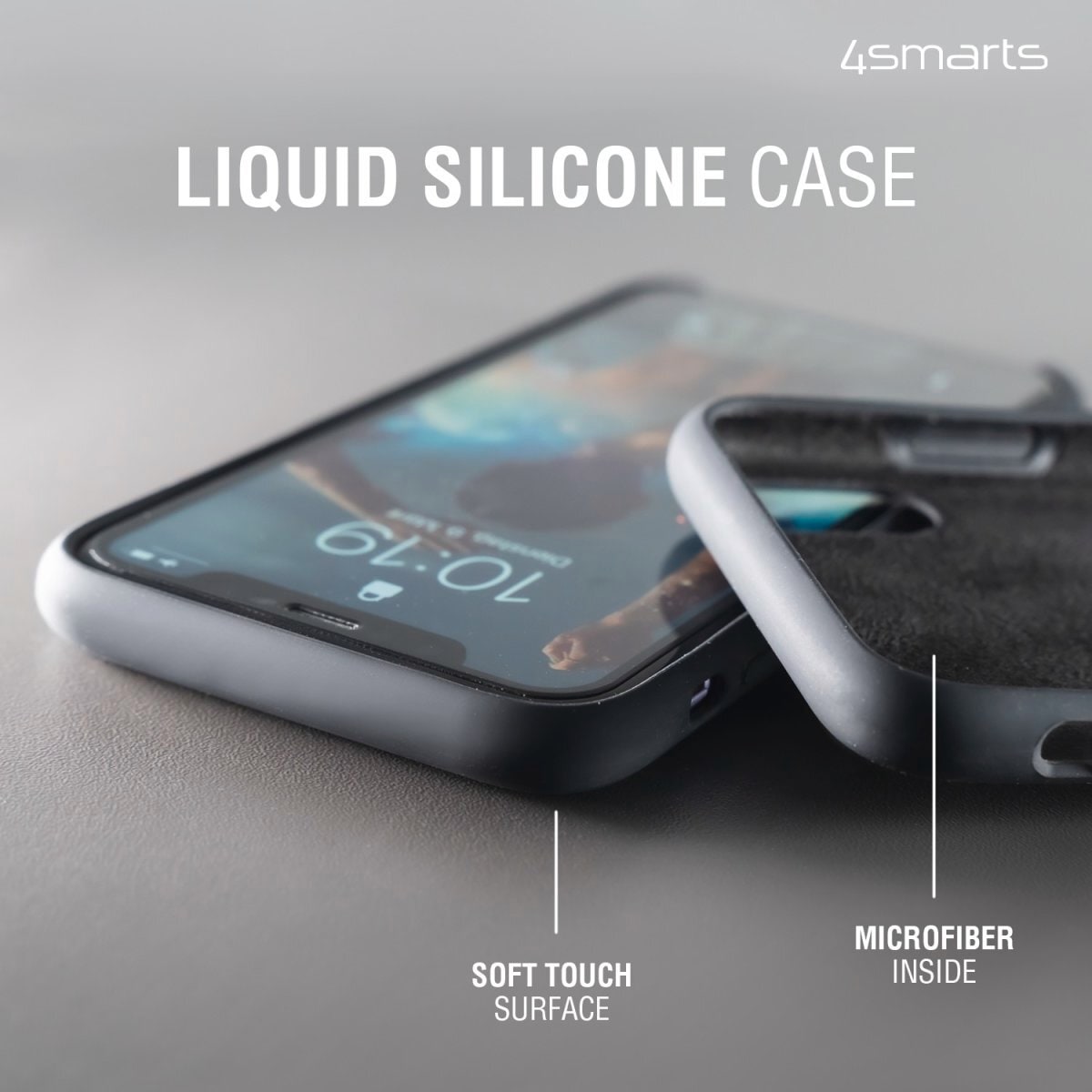 4smarts Handyhülle »Liquid Silicon Case Cupertino für Apple iPhone 14«, iPhone 14, Backcover, Schutzhülle, Handyschutzhülle, Case, Schutzcase, stossfest