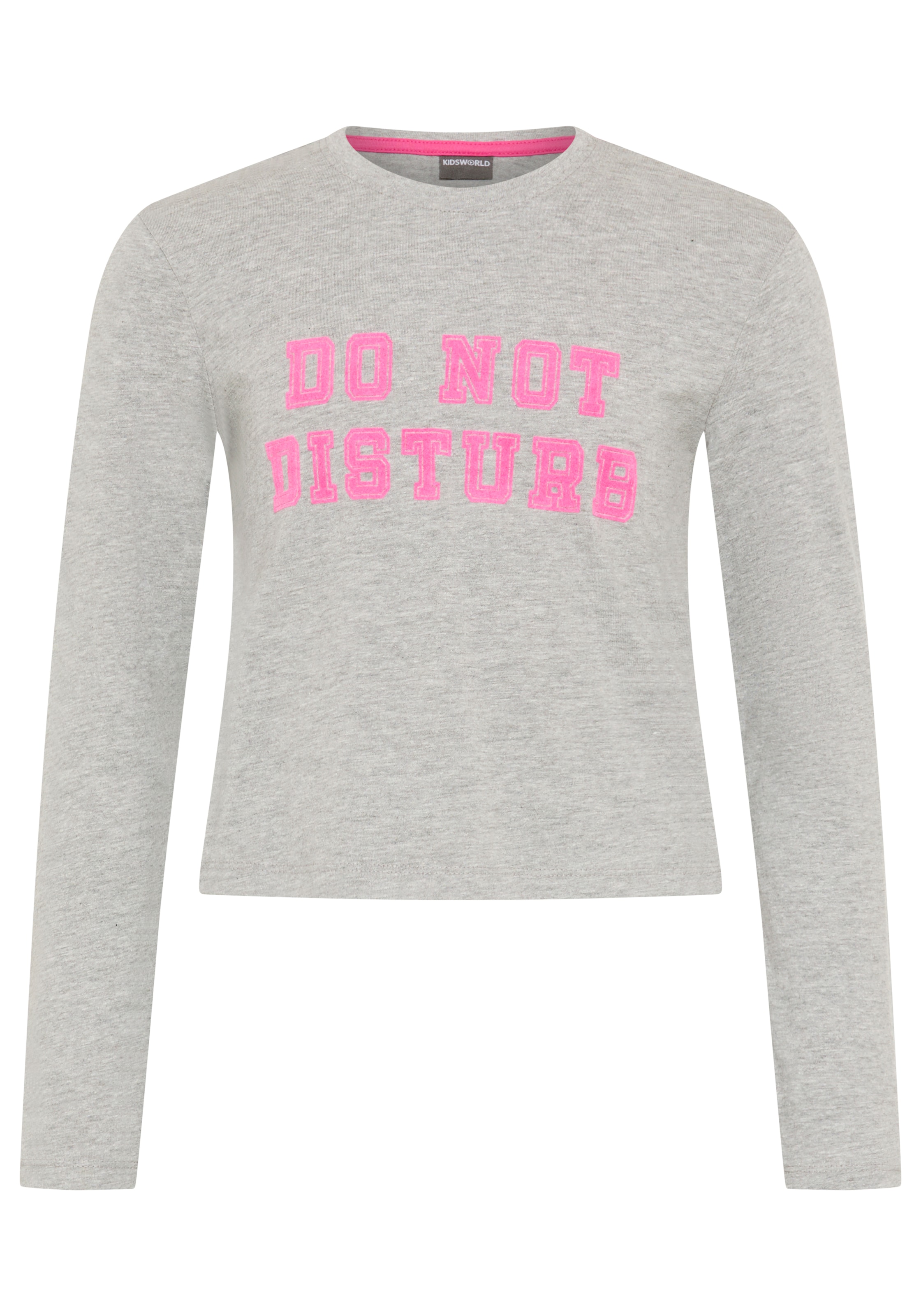 KIDSWORLD Langarmshirt »Cooler Spruch: DO NOT DISTURB! - Nicht stören!« modischer Stil, Langarm, bedruckte Optik mit Statements