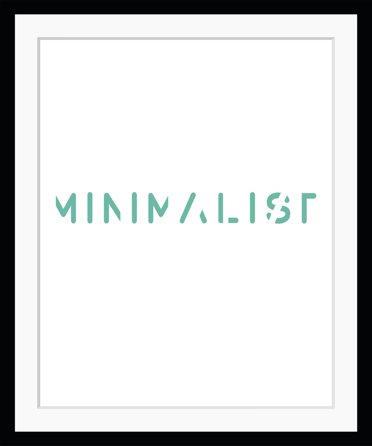 queence Image »MINIMALIST« Schrift, gerahmt