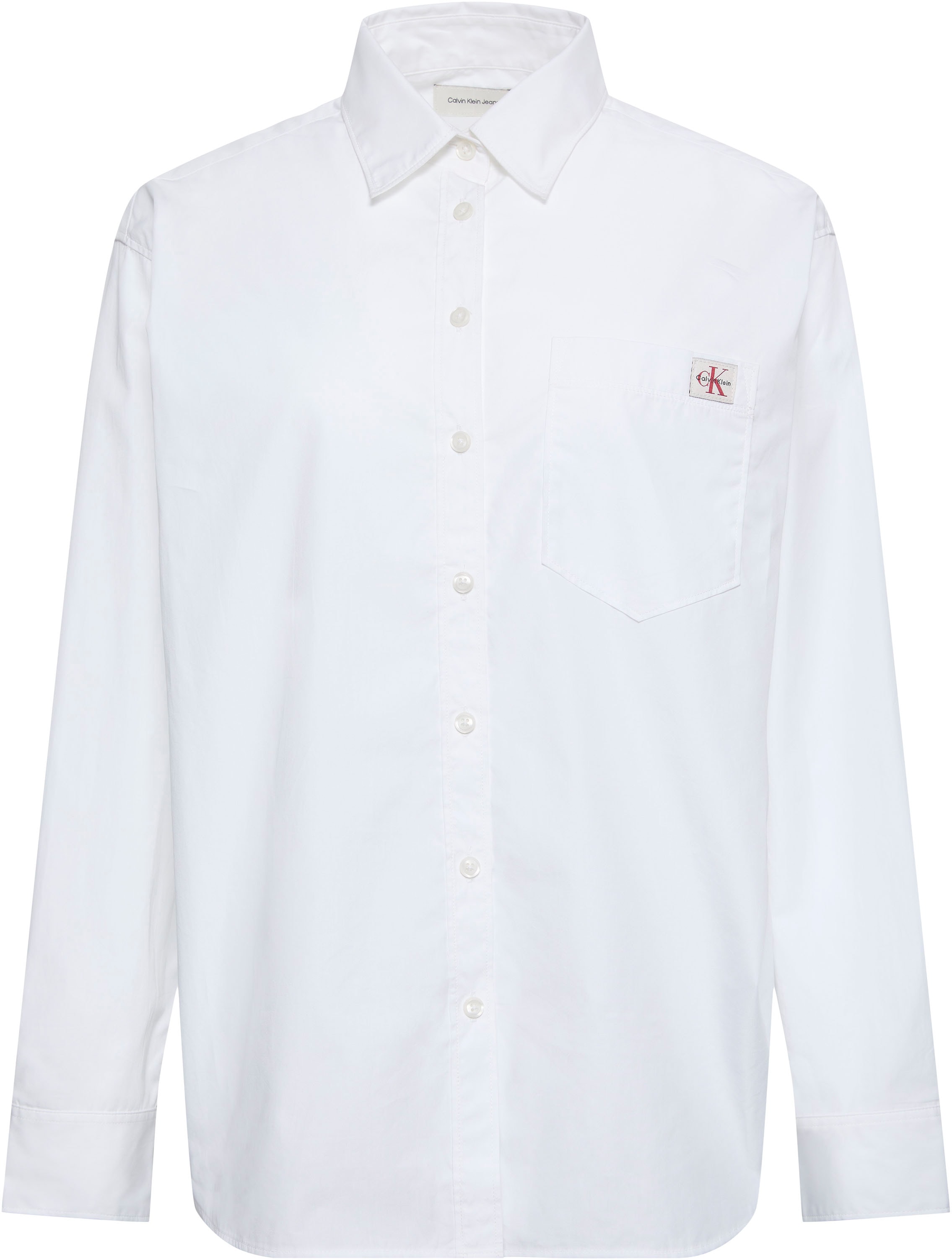 Image of Calvin Klein Jeans Hemdbluse "COTTON POPLIN RELAXED SHIRT" Regular fit mit Hemdblusenkragen