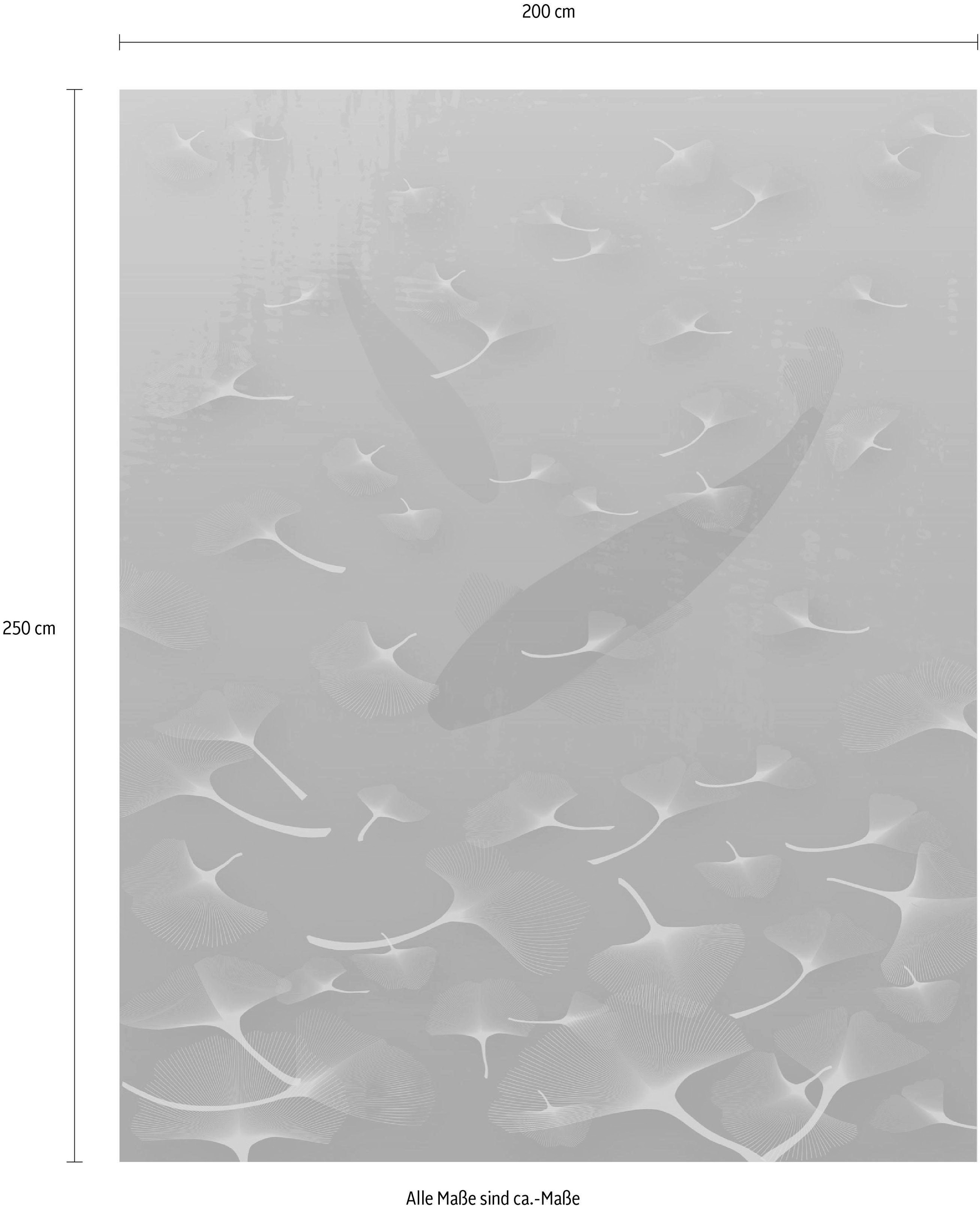 Komar Vliestapete »Digitaldruck Vlies - Ginkgo - Grösse 200 x 250 cm«, bedruckt, Wohnzimmer, Schlafzimmer