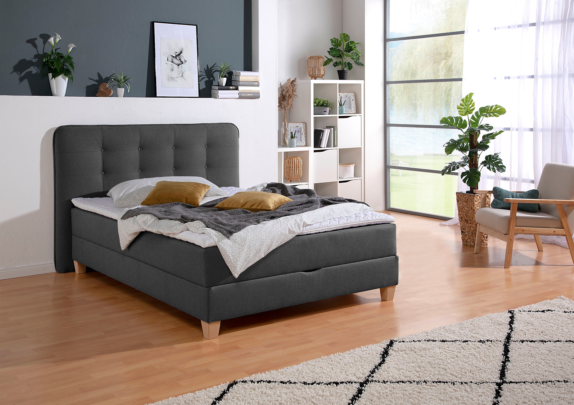 Image of Home affaire Boxbett inklusive Kaltschaum-Topper und Bettkasten