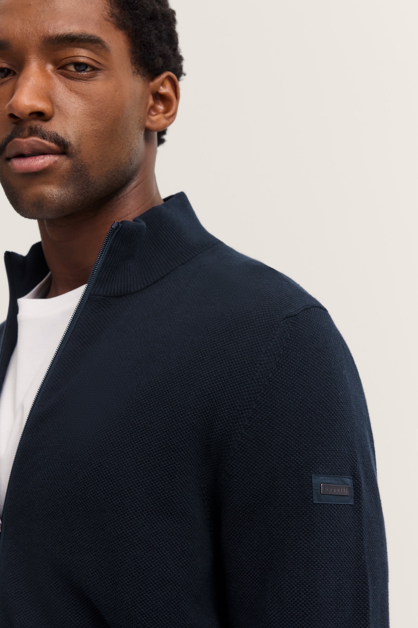 bugatti Strickjacke, mit Reissverschluss