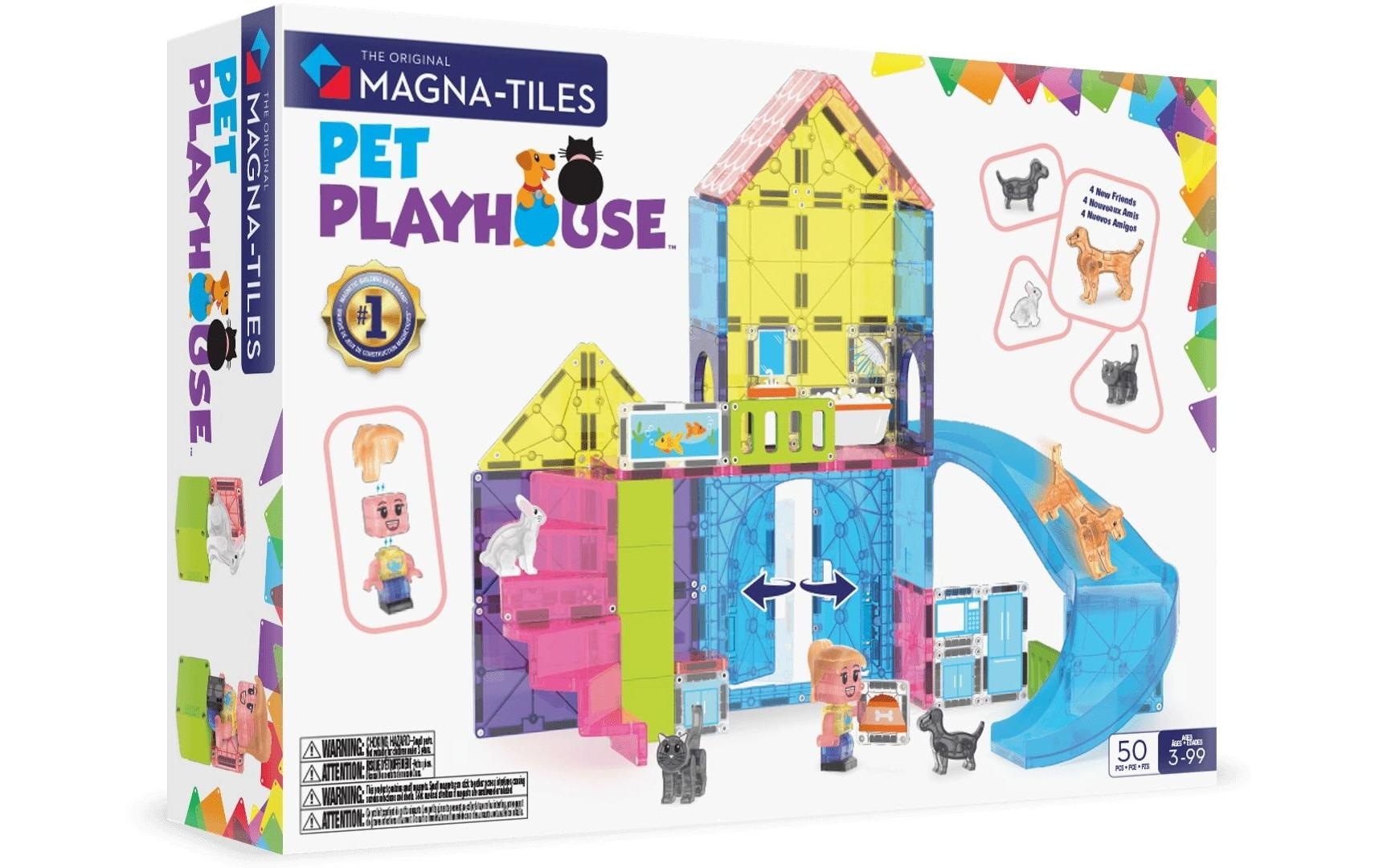 Image of Steinbaukasten "Magna-Tiles Pet Playhouse 50 Teile"