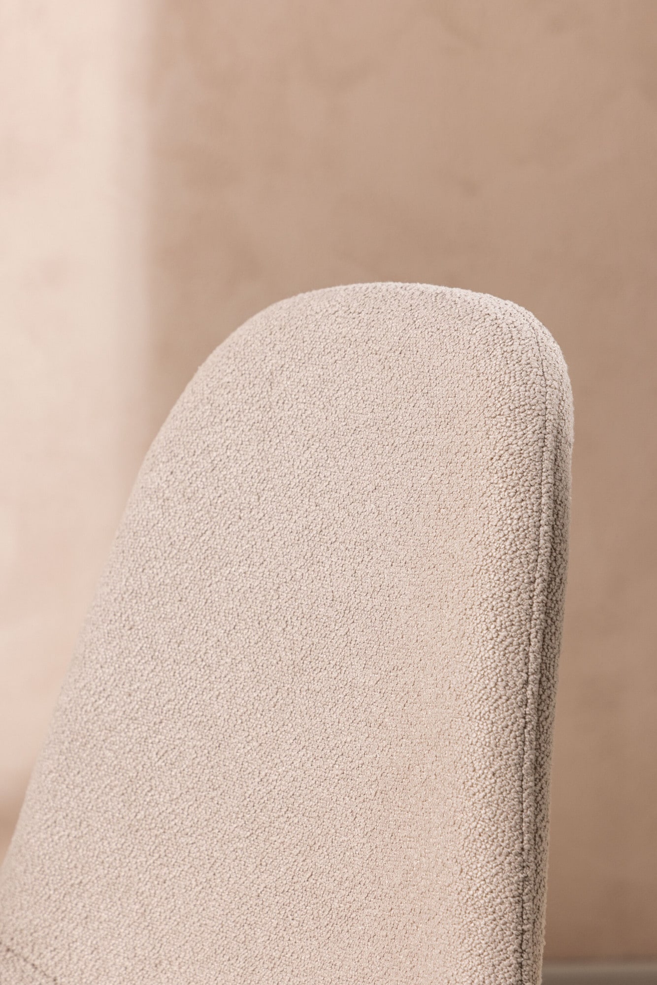 Venture Home Chaise de salle à manger »Polar, 2er-Set Esszimmerstühle in beigem Bouclé, skandinavisch, 150 kg« () 2 cuischaise rembourrée, revêtement bouclé, pieds en acier, arrondi, doux