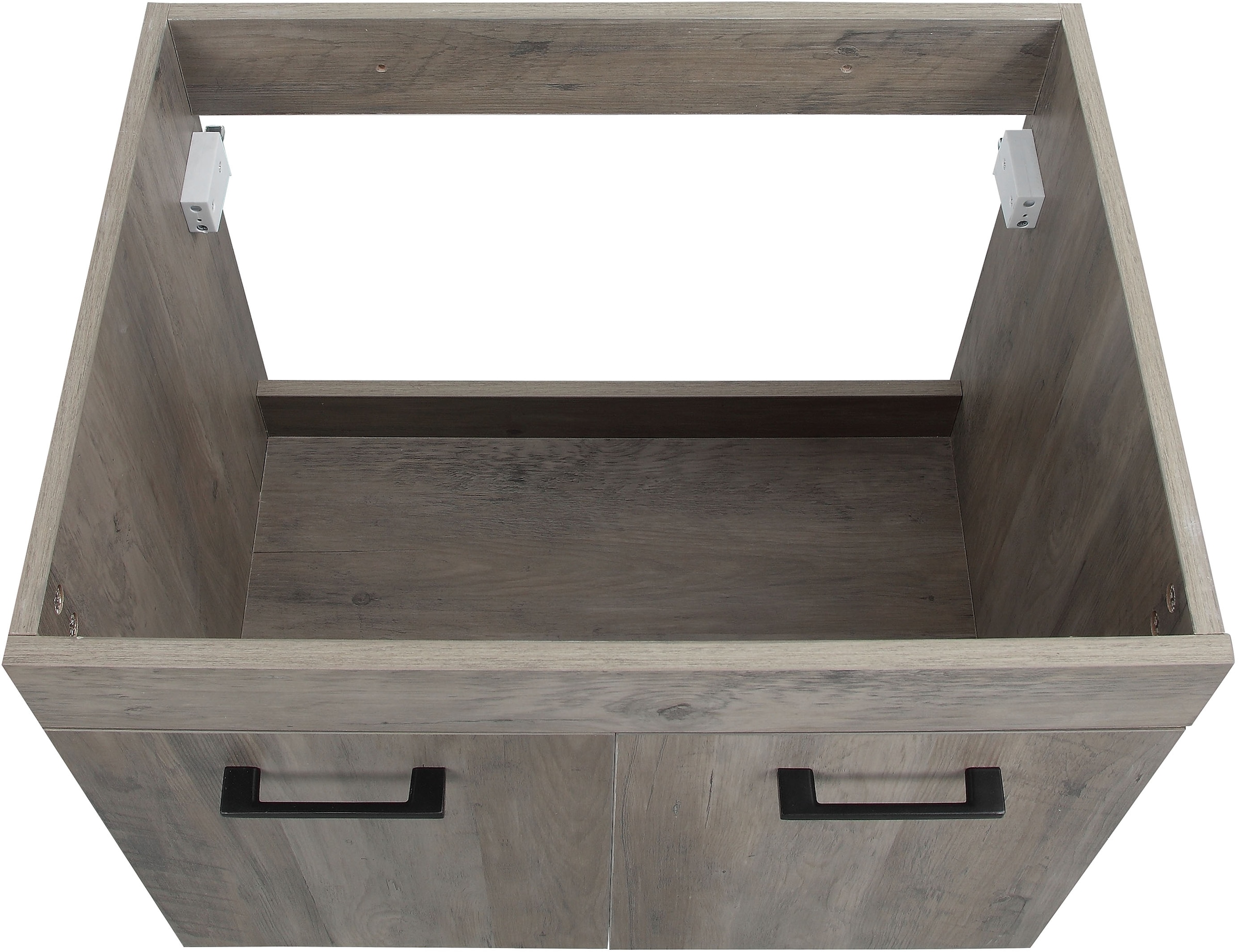 welltime Table de lavage »Florenz, Breite 60cm, 2 Tür, 2 Fächer, MDF-Front« Set, Waschtisch inklusive Waschbecken,  Waschplatz mit 2 Türen,in verschiedenen Farben erhältlich, Badmöbel