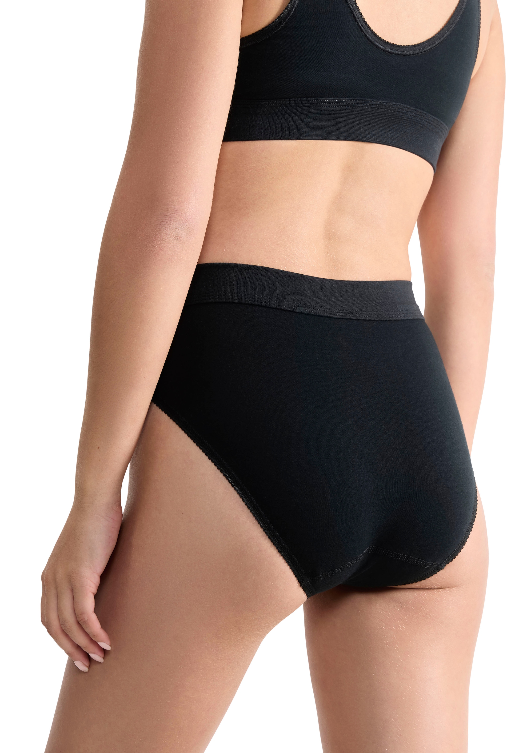 sloggi Slip tai »Double Comfort« 2er Pack,  elastisch, hoher Beinausschnitt, Baumwollmix, sportlicher Look