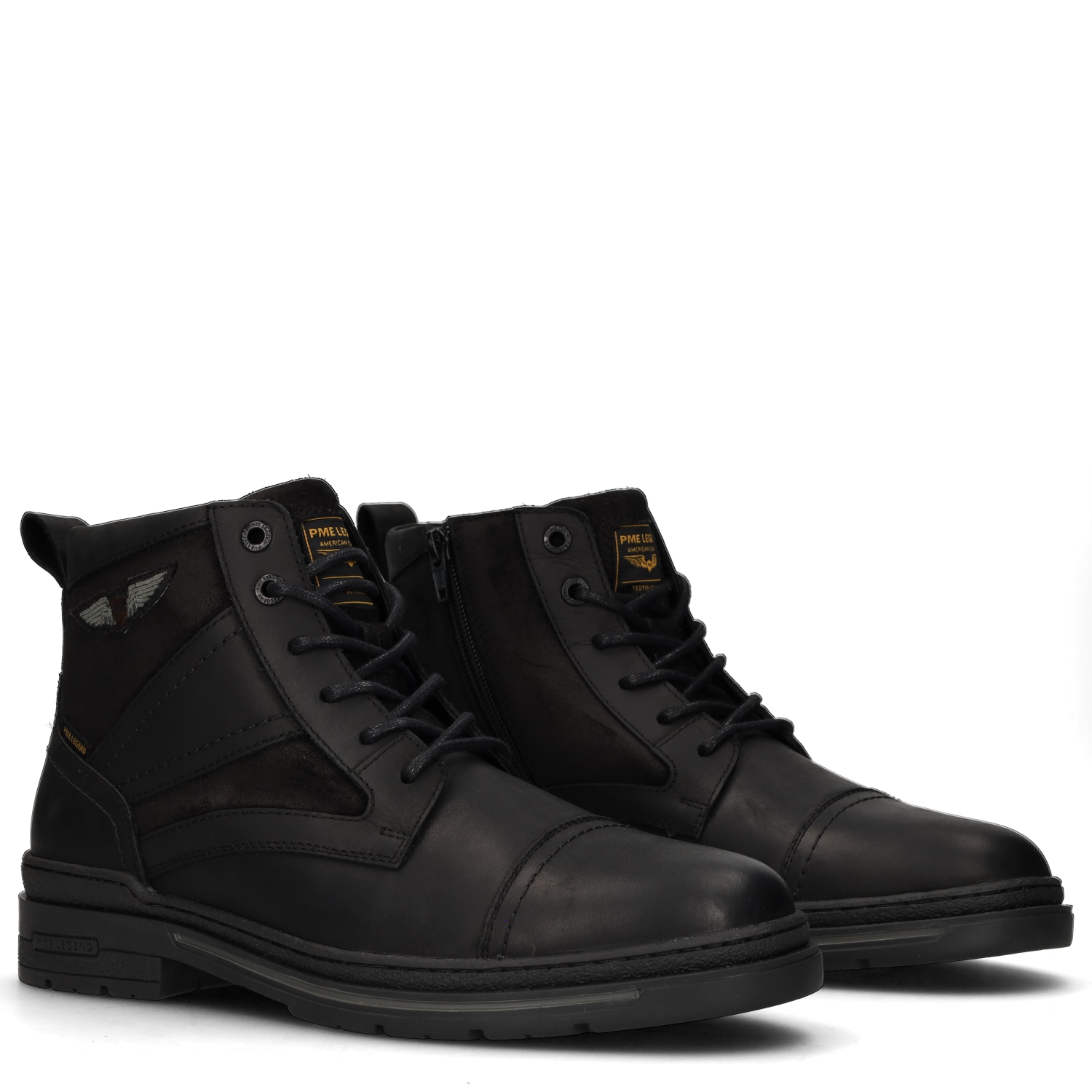 Image of PME LEGEND Schnürstiefelette "TARMAC" Schnürboots, Workerboots im Materialmix