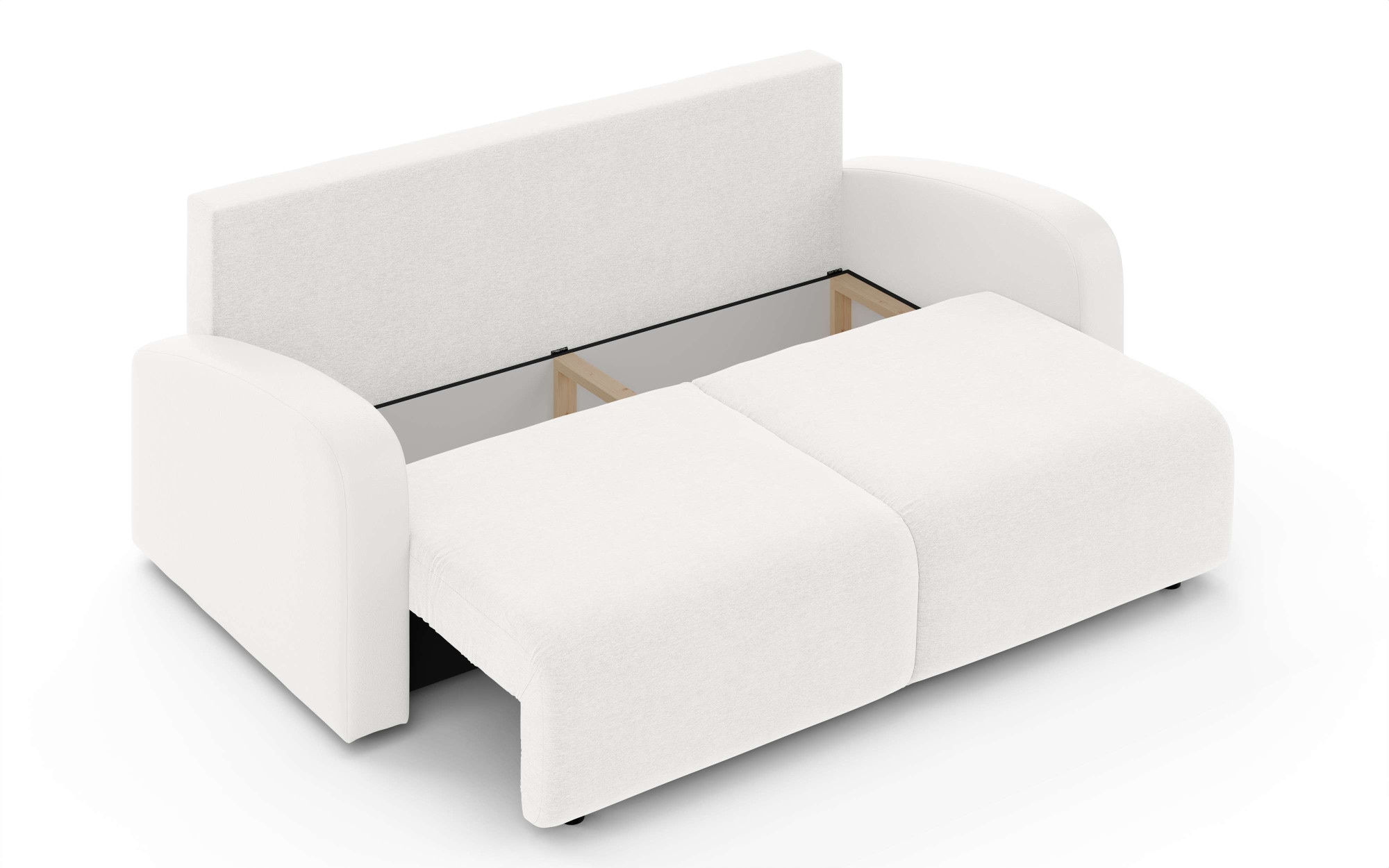 INOSIGN 3-Sitzer »JIGGS wahlweise Schlafsofa mit Bettkasten, Masse B/H/T: 228/96/110 cm«, Sofa mit Wellenunterfederung, enthält 2 Rückenkissen und 2 Zierkissen