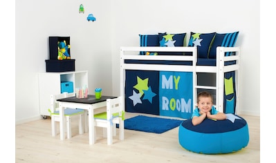 Hoppekids Hochbett »«My Room»«, Kinderbett, Matratze & Vorhang, 2 Grössen kaufen