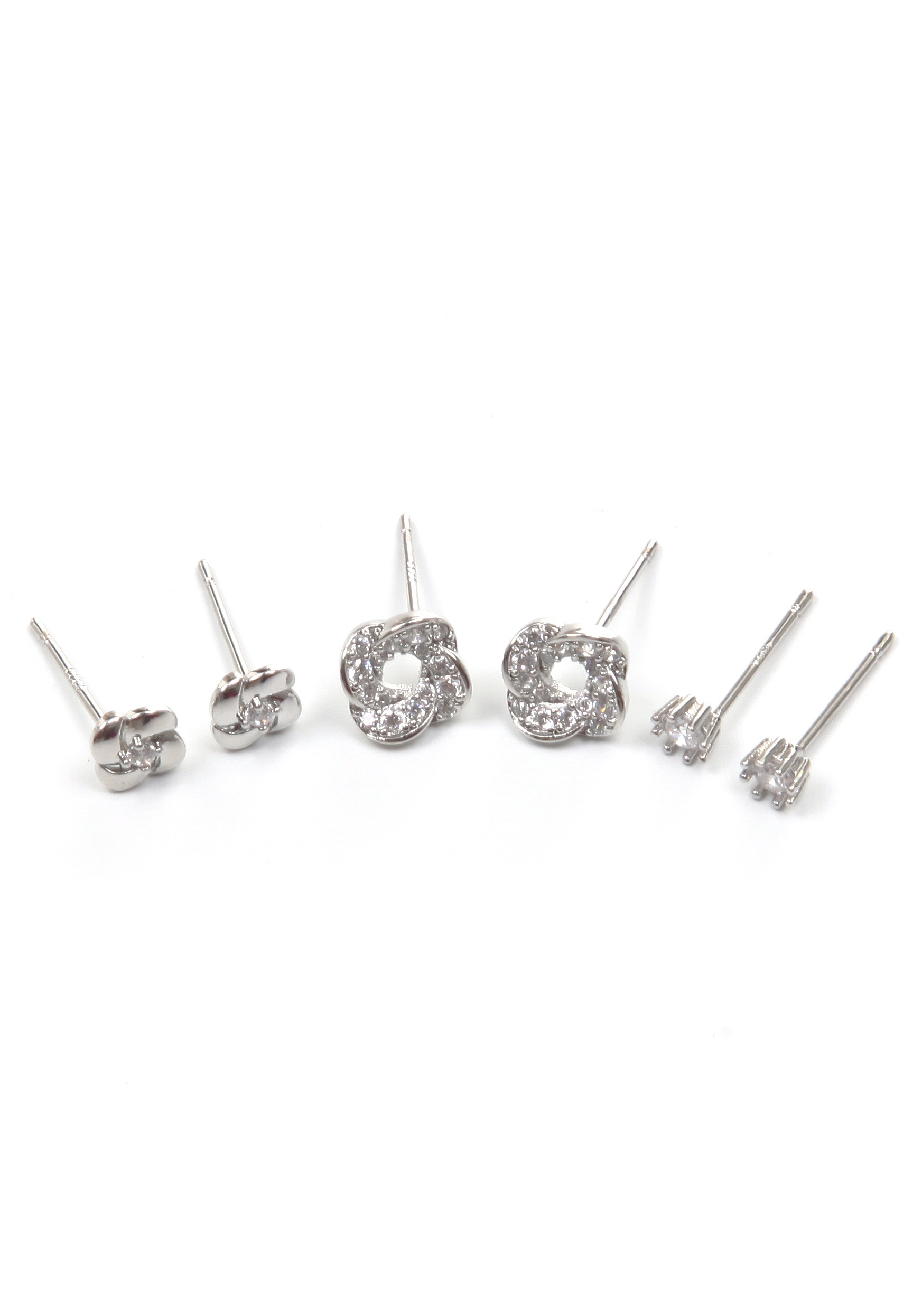 Image of J.Jayz Ohrstecker-Set »geschwungen, blumig«, (Set, 6 tlg.), mit Glassteinen bei Ackermann Versand Schweiz