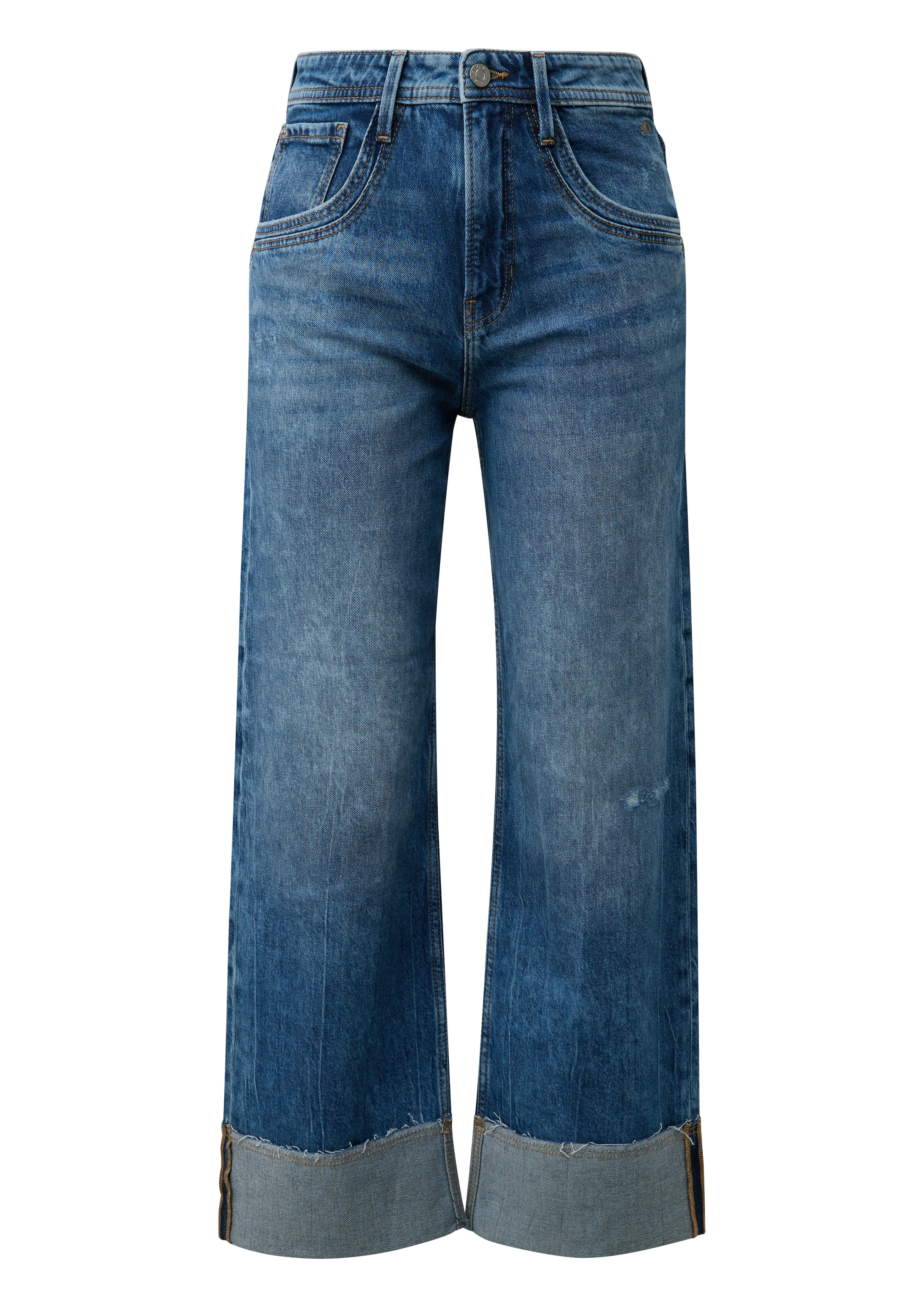 s.Oliver Bequeme Jeans mit Schlag und und Umschlag