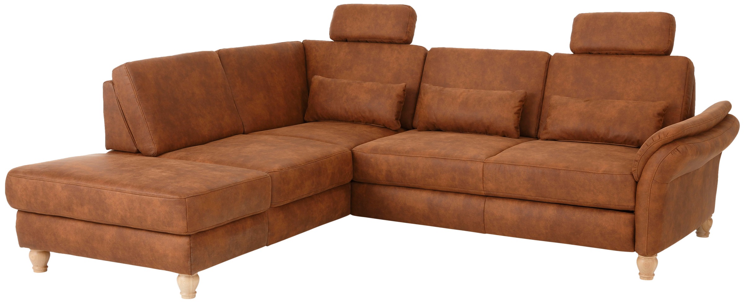 Home affaire Ecksofa »Palace L-Form«, incl. Sitztiefenverstellung, wahlweise mit Bettfunktion und Stauraum