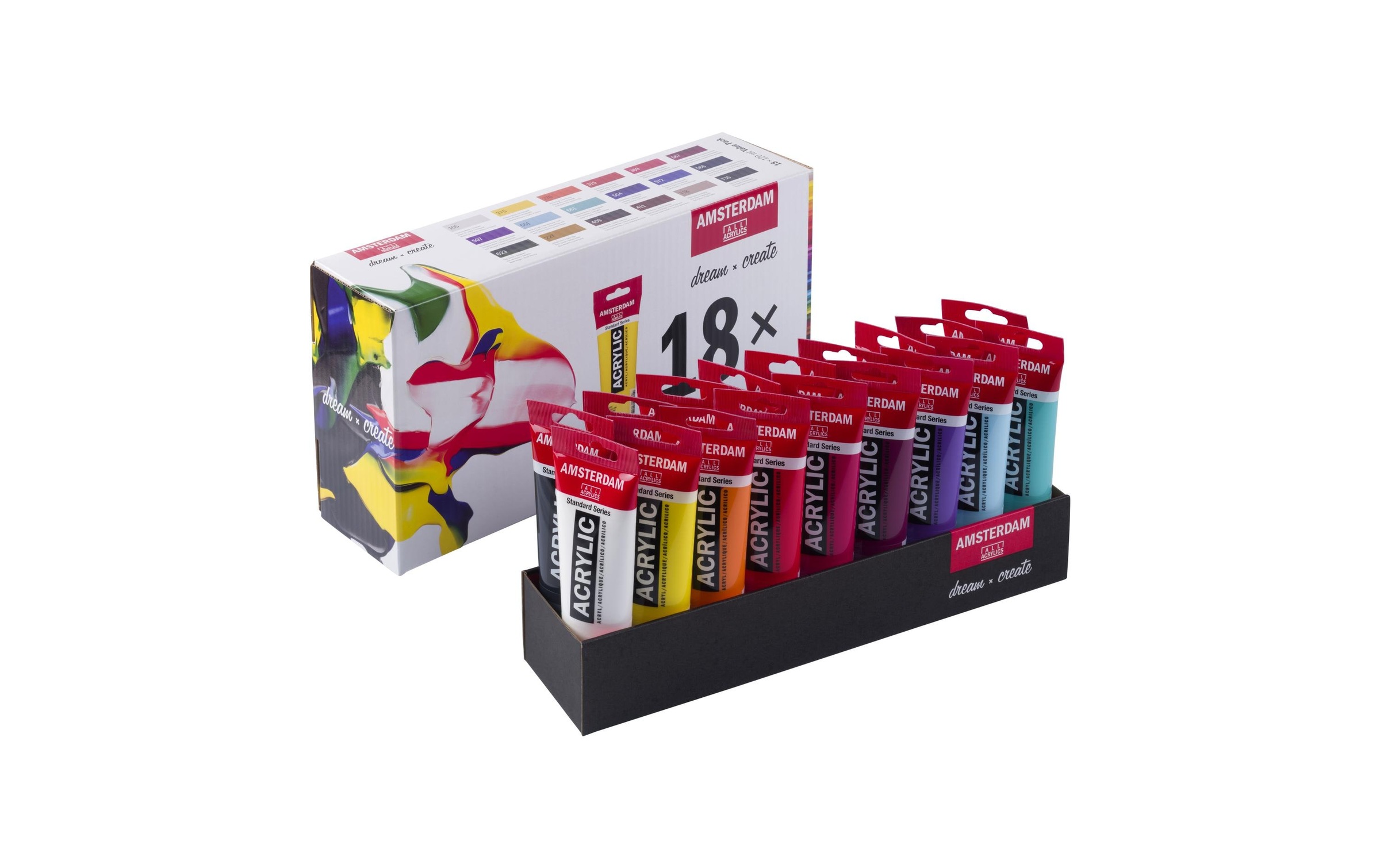 AMSTERDAM  Acrylfarbe »Standard Serie Set 18 x 120 ml«