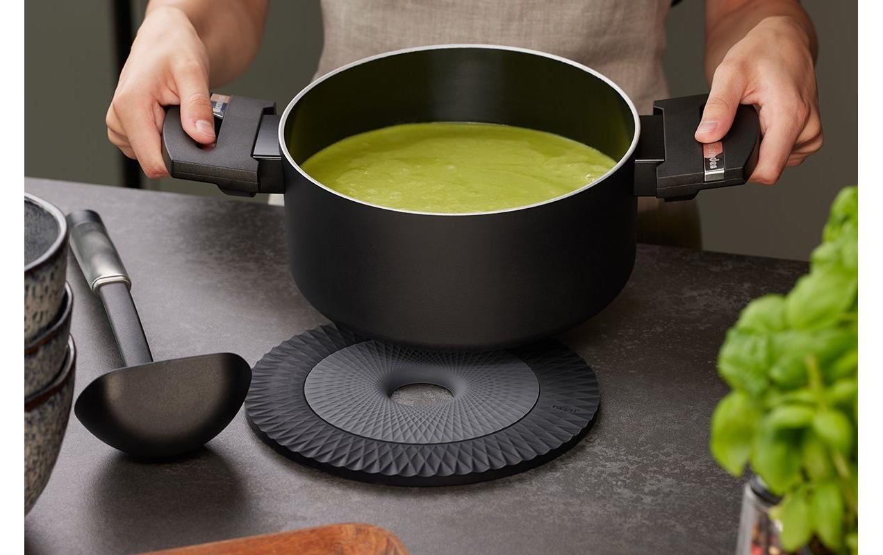 GEFU Topfuntersetzer »GEFU Topfuntersetzer Circo 2-teilig Schwarz/Grau«