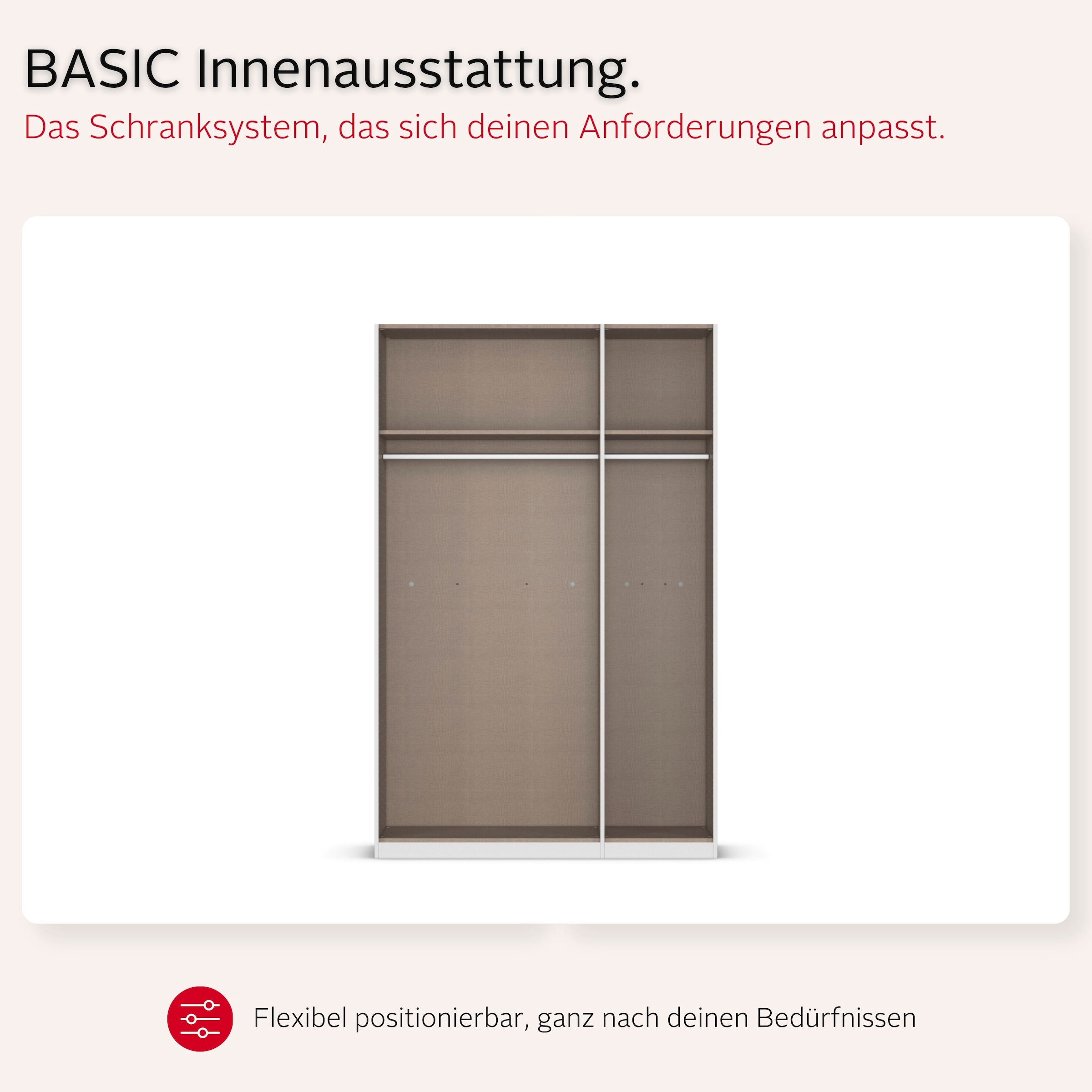 GOODproduct Kleiderschrank »Schrank Möbel Schlafzimmer Garderobe Mietswohnung WELTNEUHEIT NYLLA« PATENTIERTES SCHNELLMONTAGESYSTEM mit Glasrahmentüren MADE IN GERMANY