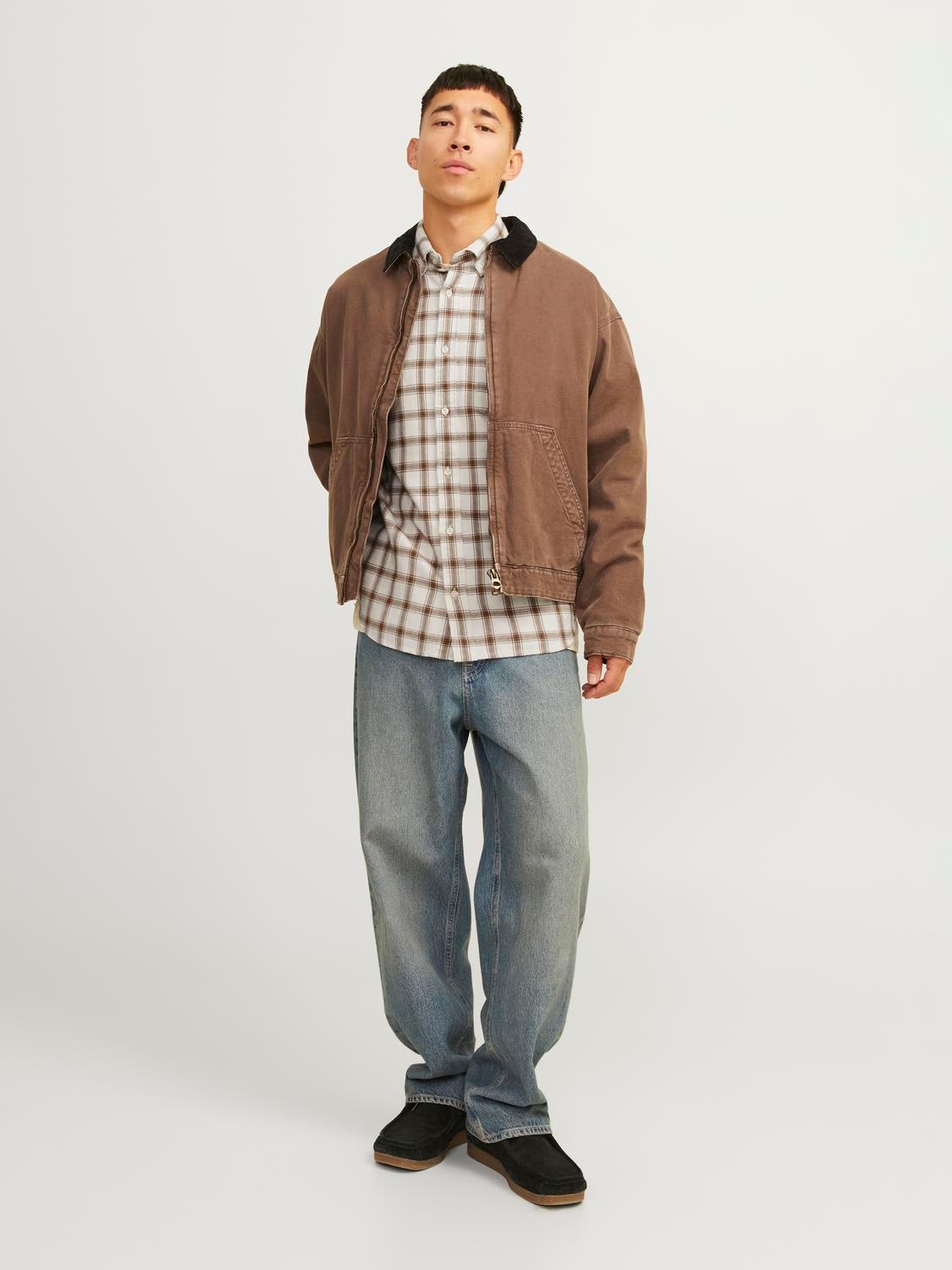Jack & Jones Langarmhemd »JPRBLUBROOK CHECK STRUCTURE L/S SHIRT SN«
