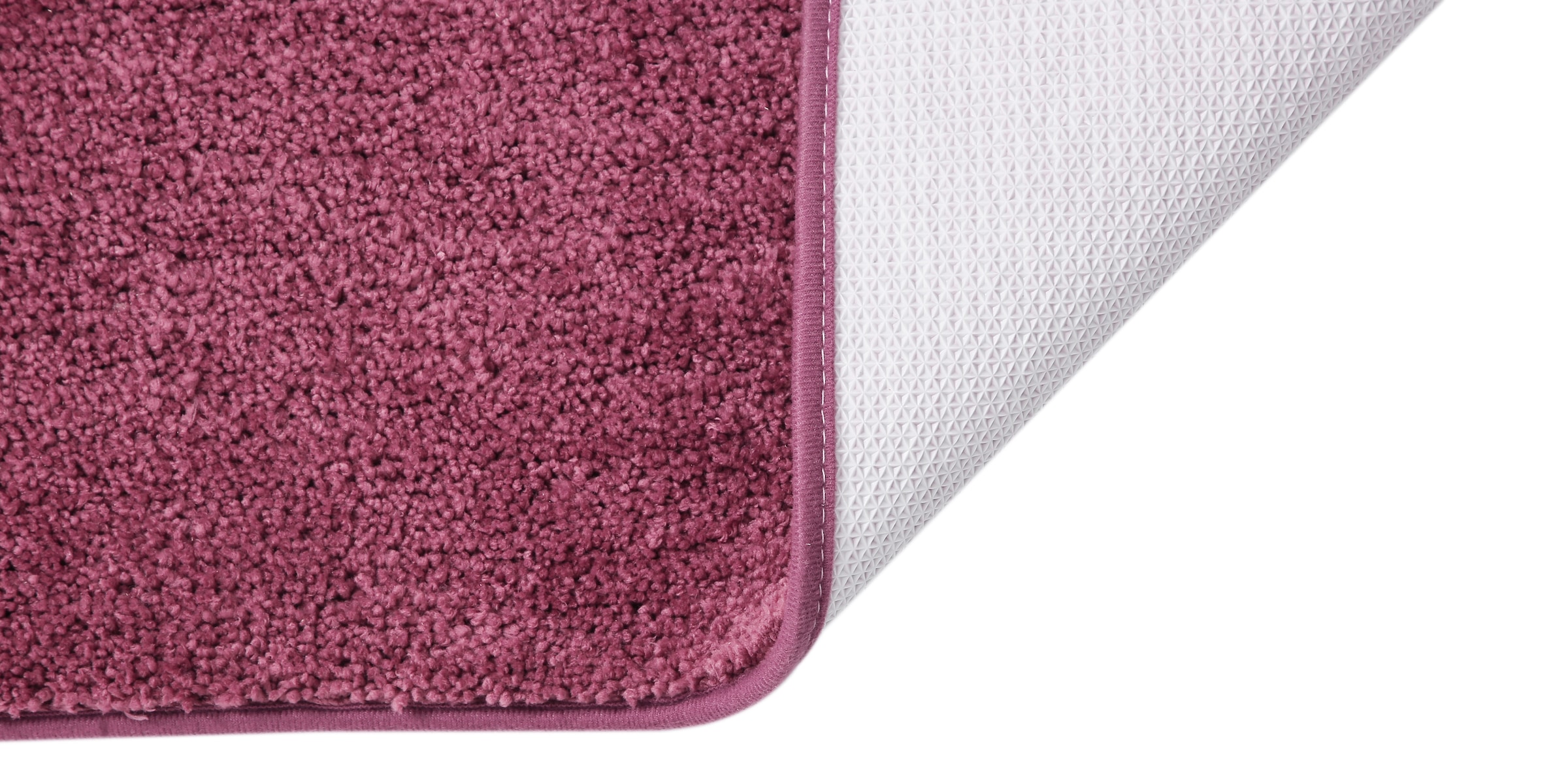 my home Badematte »Regona, Badteppich, Badvorleger, Badezimmer Teppich«, rutschhemmend beschichtet, fussbodenheizungsgeeignet-schnell trocknend-strapazierfähig, Uni Farben, besonders weich, als rechteckig und halbrund erhältlich