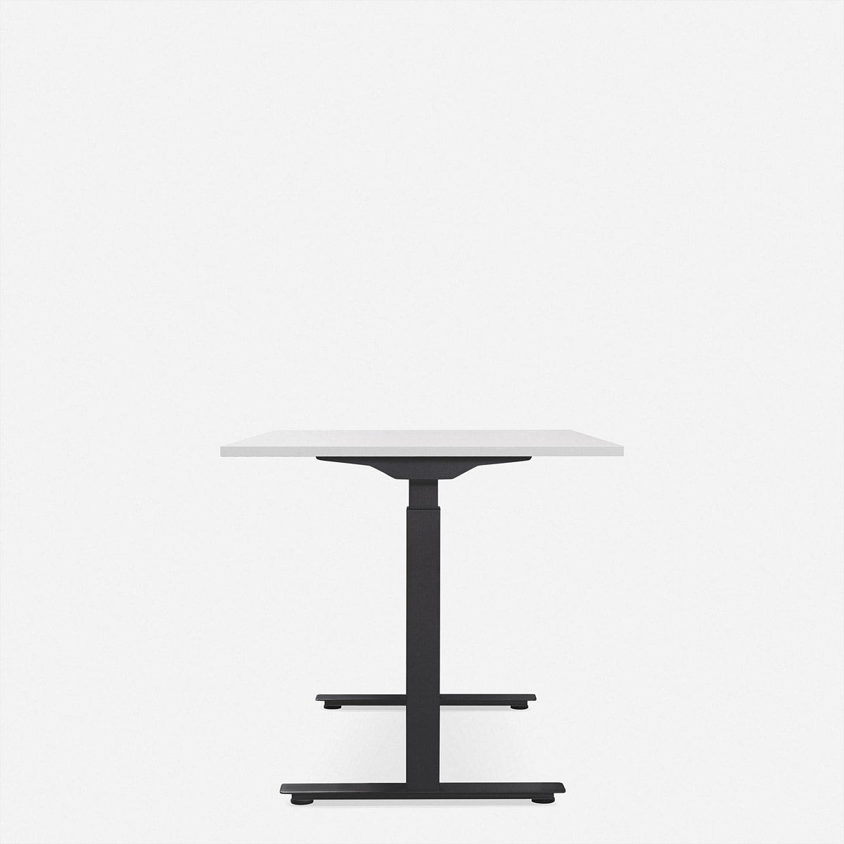 Schreibtische »WRK21 Schreibtisch Smart 180 x 80 cm, Höhenverstellbar, Weiss Uni / Schwarz«