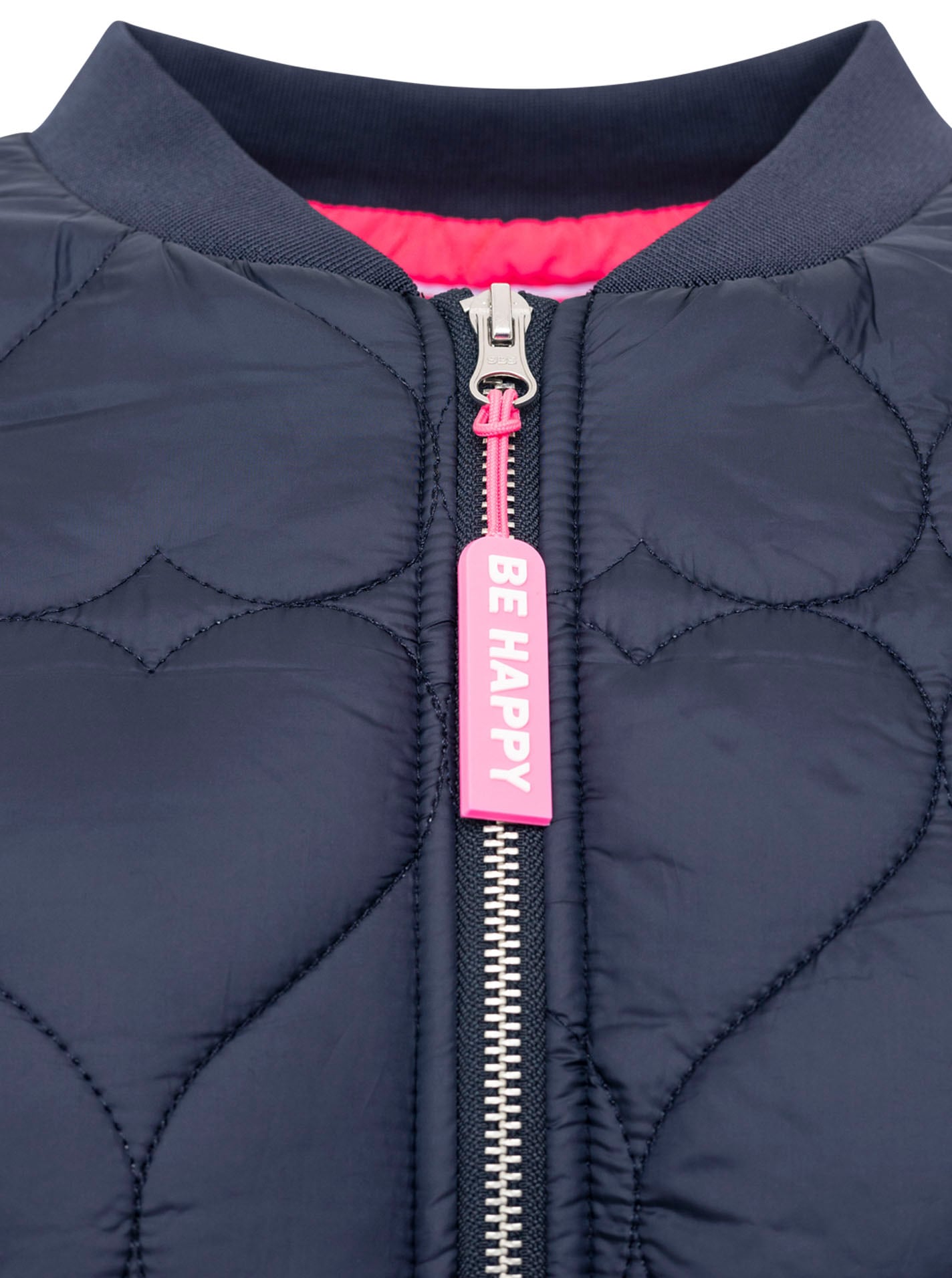 Zwillingsherz Veste bomber »"Be Happy"« ohne Kapuze modisch, Kontrastdetails, regular fit, langärmelig, mit Herzsticker