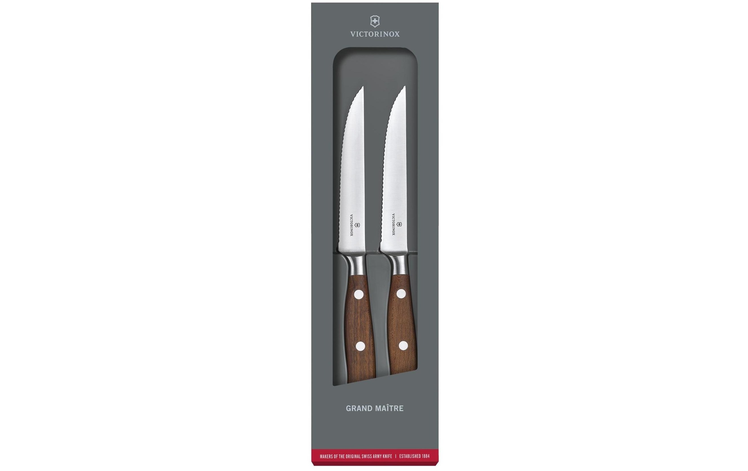 Image of Victorinox Steakkochmesser »Grand Maître Wood«, (Set, 2 tlg., Steakmesser-Set) bei Ackermann Versand Schweiz