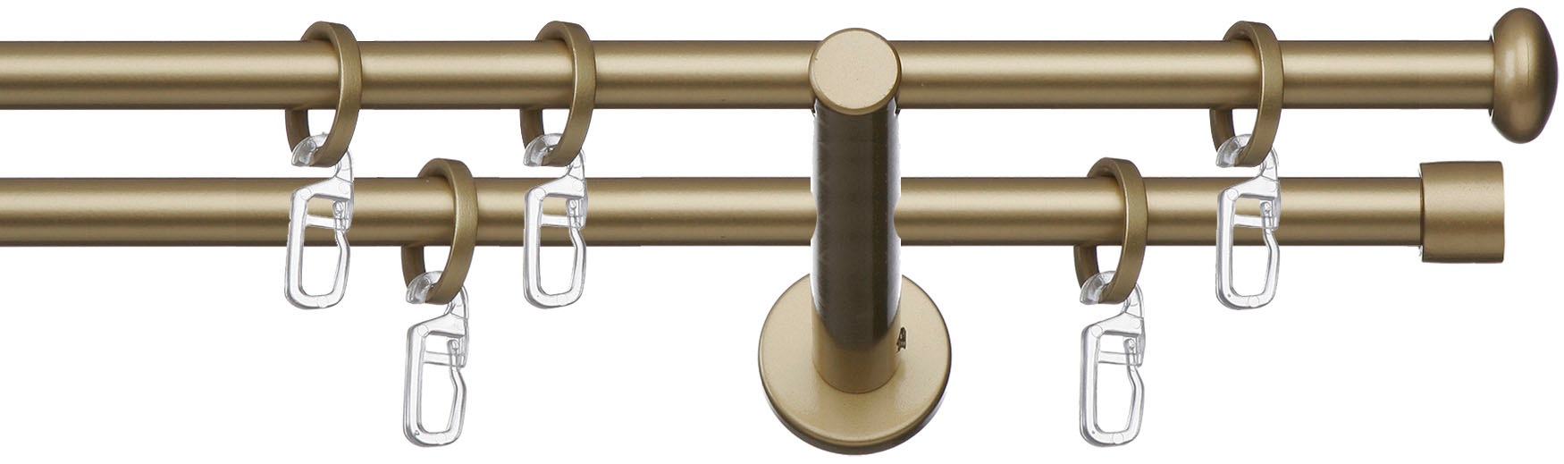 Image of indeko Gardinenstange »Malaga«, 2 läufig-läufig, Fixmass bei Ackermann Versand Schweiz