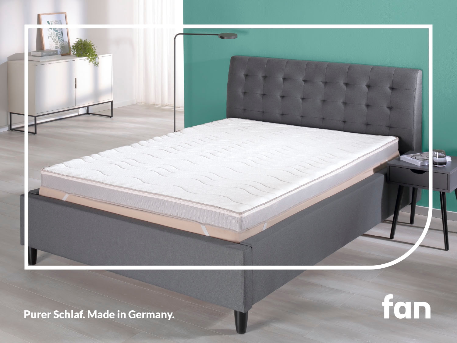 Image of fan Topper "Big Komfort Plus, 7 Zonen Topper 90x200, 180x200 cm & weitere Grössen" Matratze, Boxspringbett, Hausstauballergiker geeignet, ergonomisch