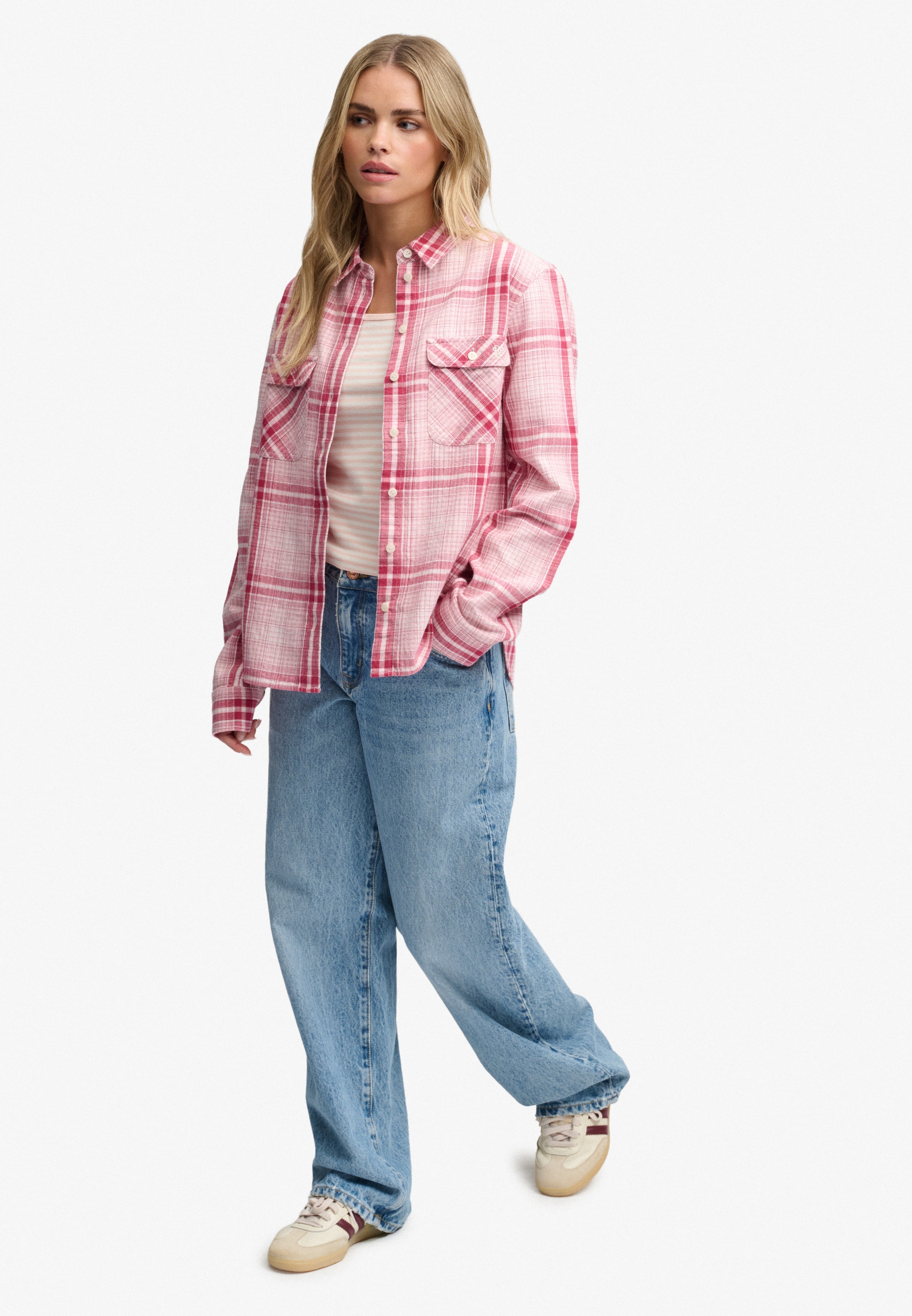Superdry Blouse à carreaux »LUMBERJACK CHECK FLANNEL SHIRT« coton, coupe décontractée, en flanelle douce