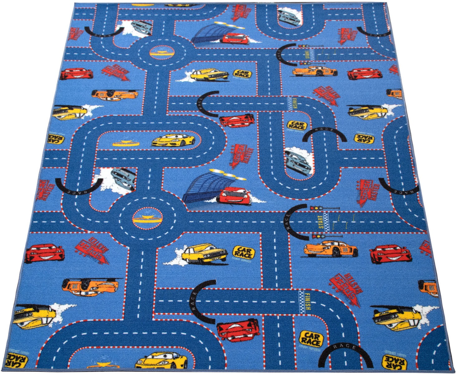 Image of Paco Home Kinderteppich »Lino 681«, rechteckig, 5 mm Höhe, Wendeteppich, Strassen-Spielteppich, Kinderzimmer bei Ackermann Versand Schweiz