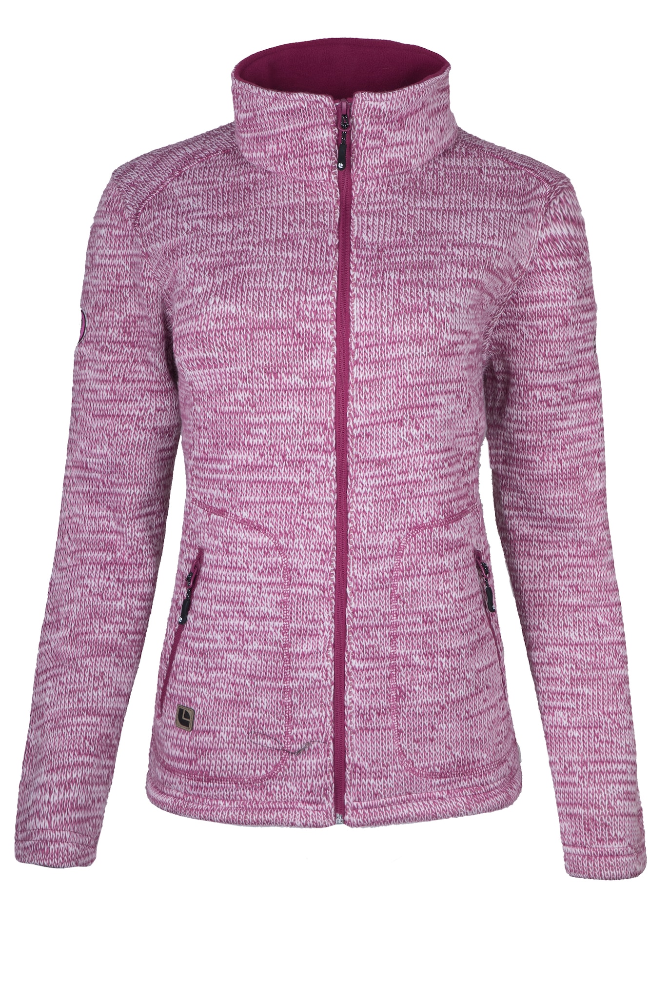 Image of DEPROC Active Strickfleecejacke "WILLMORE MELANGE WOMEN" in edler Optik