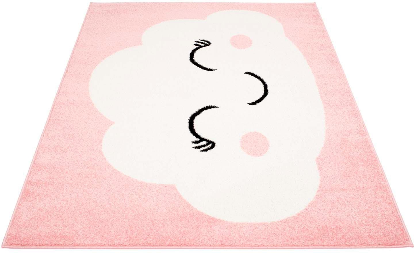 Image of Carpet City Kinderteppich »Bubble Kids 1324«, rechteckig, 11 mm Höhe, Spielteppich, Wolke, Weicher Flor, Pflegeleicht, Kinderzimmer bei Ackermann Versand Schweiz