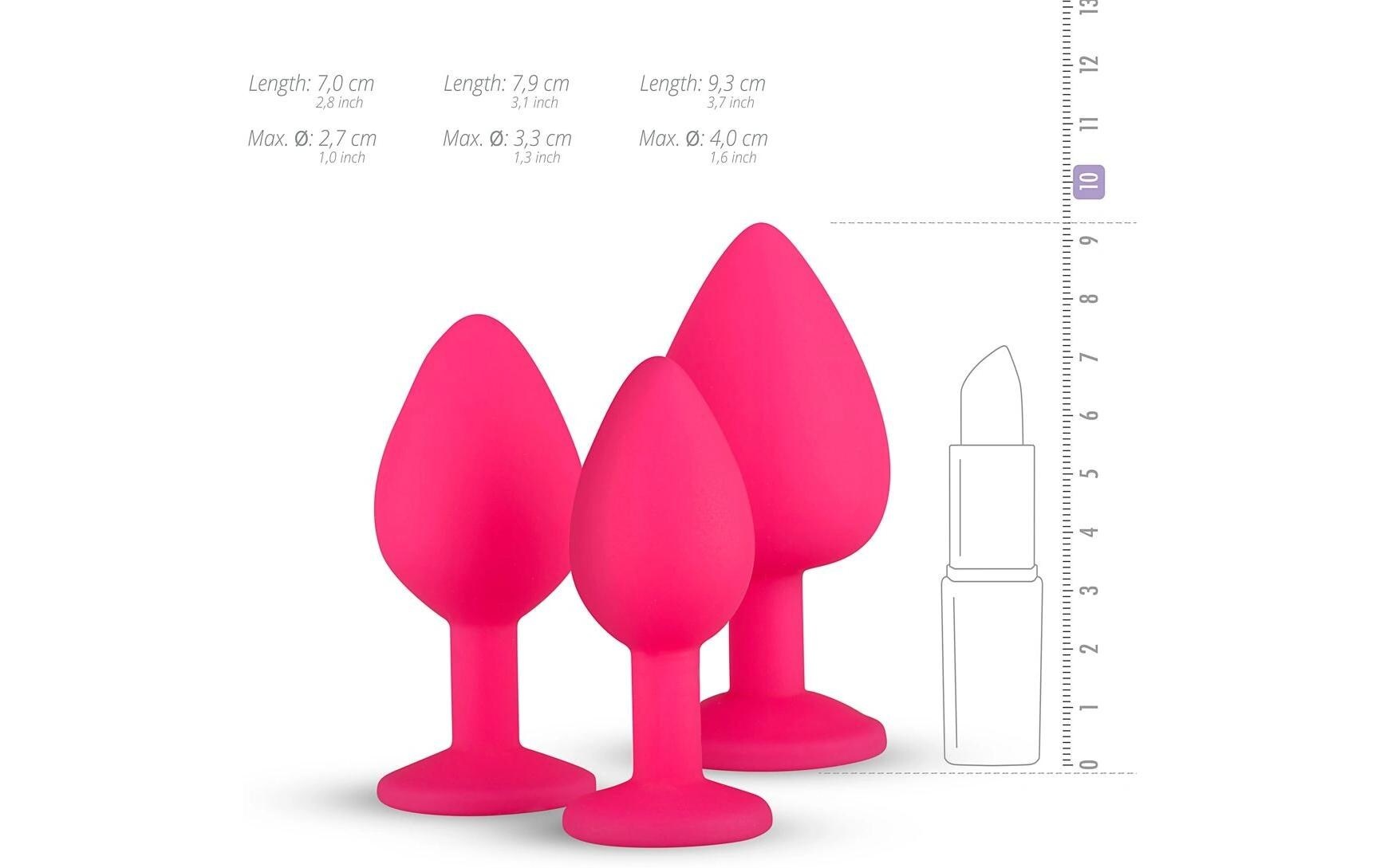   Analplug »Anal Plug aus Silikon mit Diamant Pink« ()